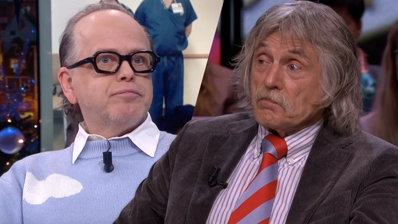 Johan vraagt Albert Verlinde: 'Waarom zit die Marc-Marie Huijbregts in elke talkshow?'