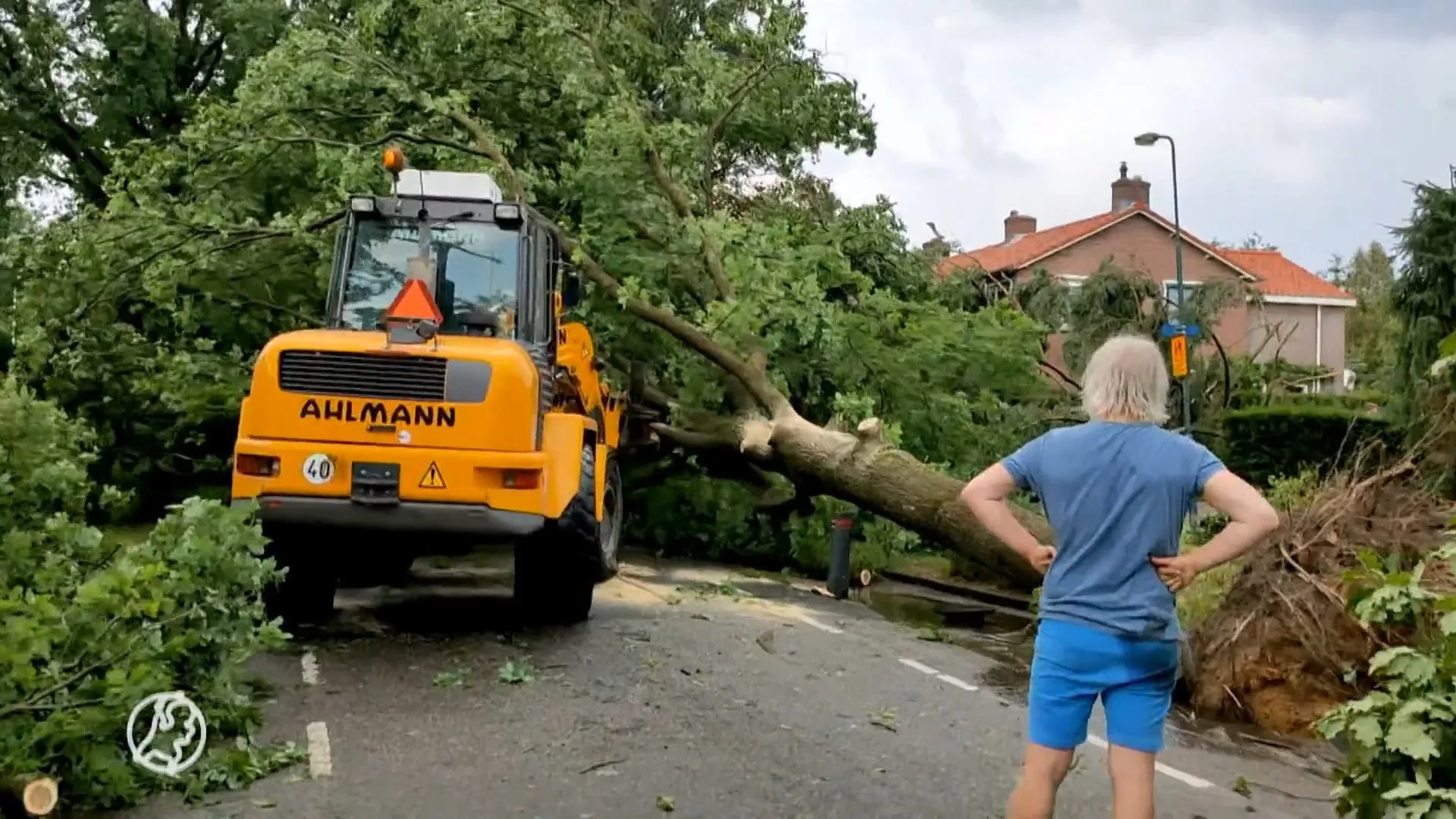 Grote schade in Leersum na lentestorm