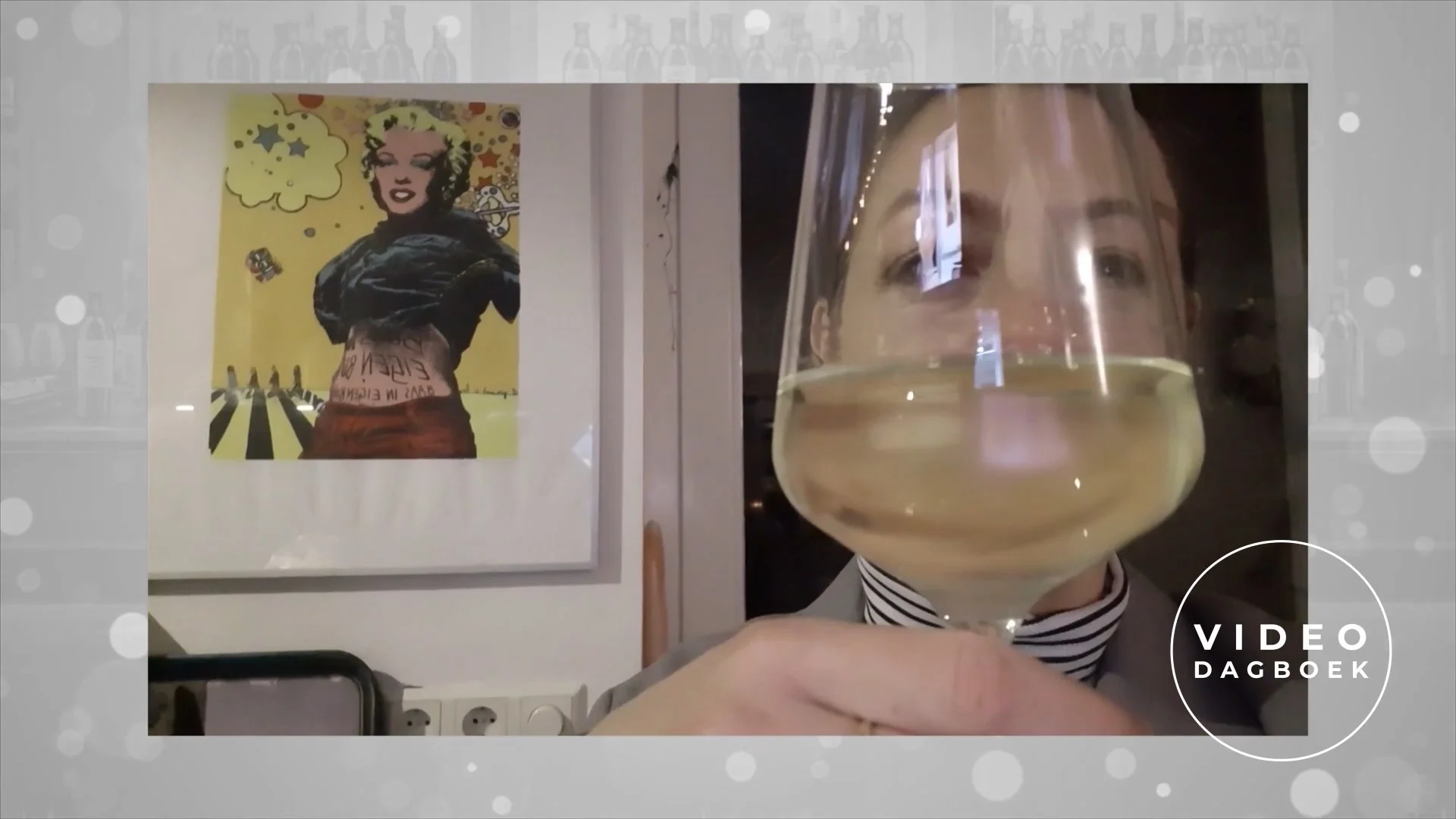 De glazen wijn vliegen er aardig doorheen!