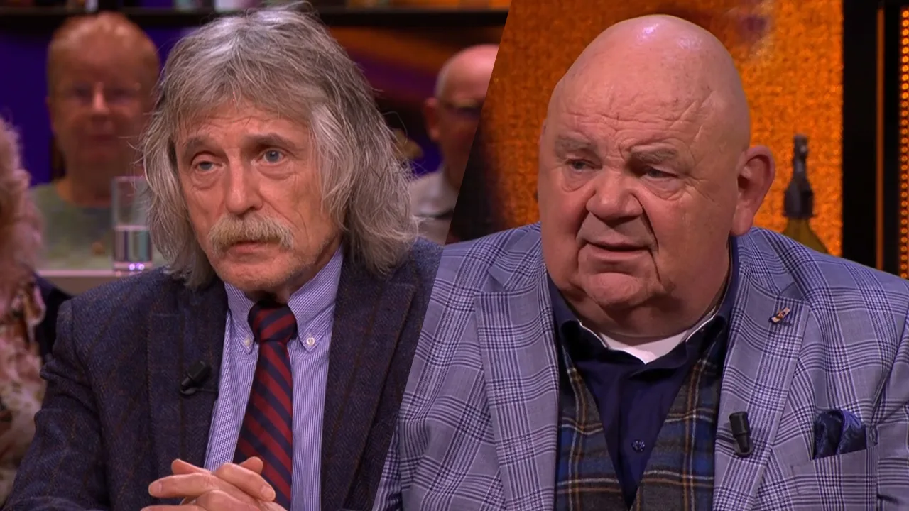 Publiek valt stil na grappen van Johan en Pieter: 'Het wordt niks vanavond!'