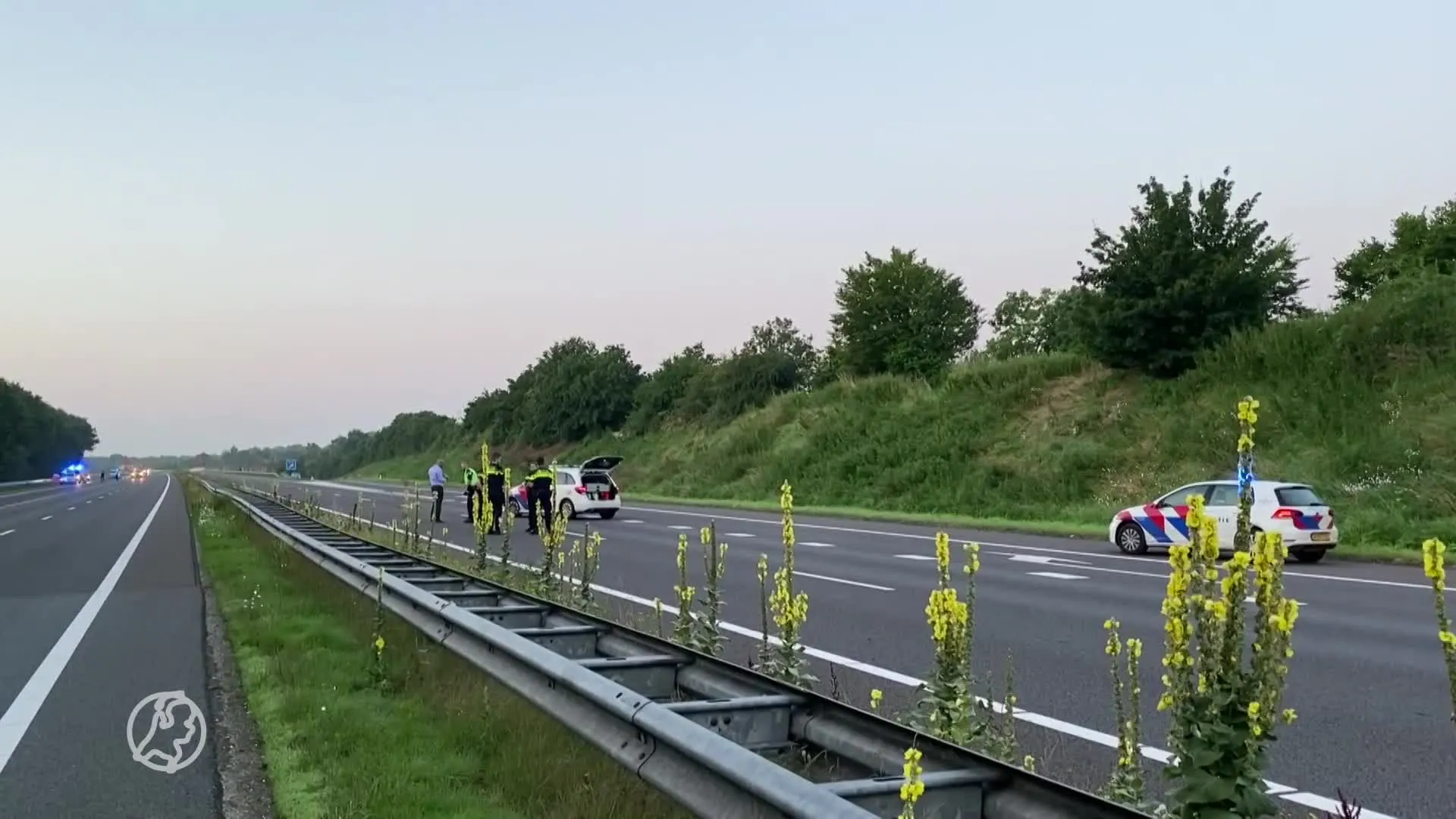 Drie agenten gewond na incident op A73 bij Horst, verdachte neergeschoten