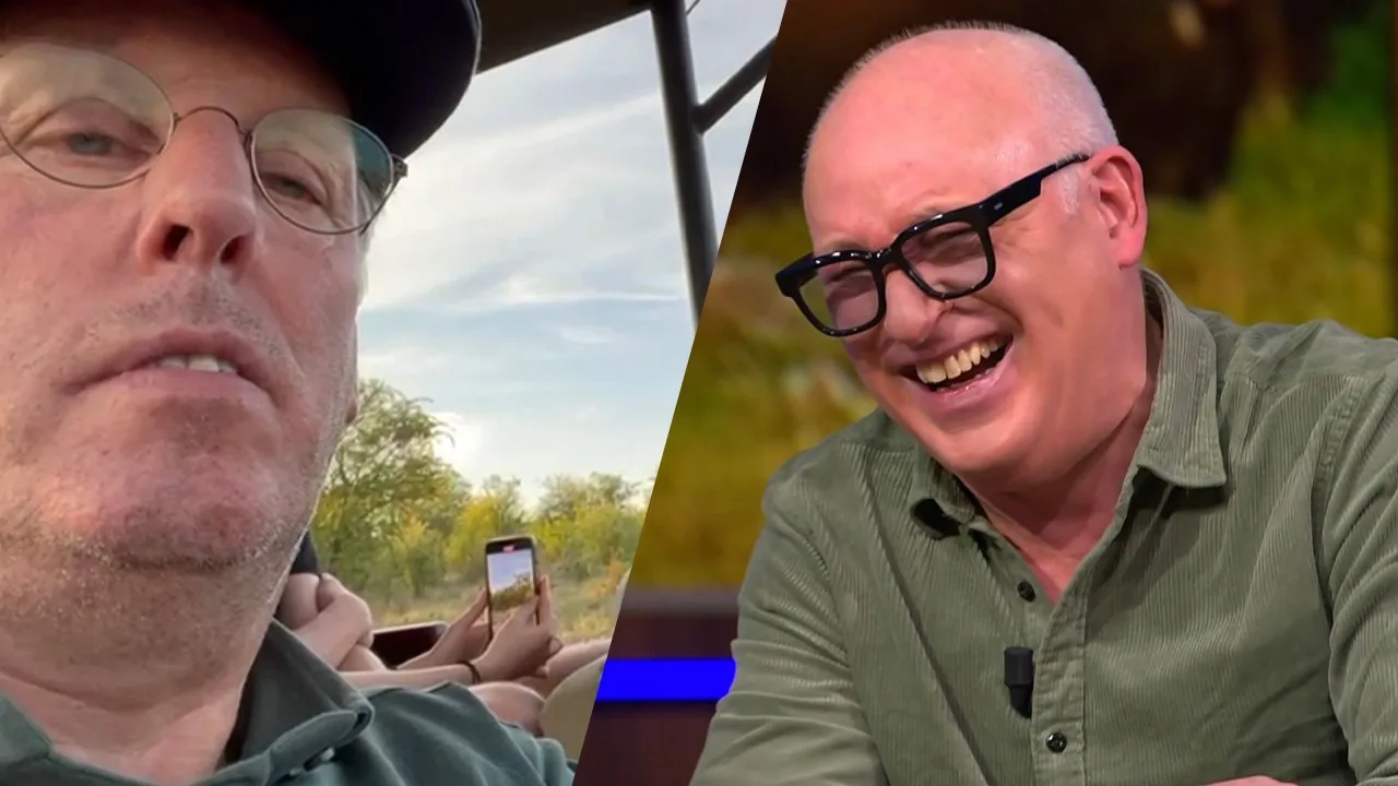 VI-trio lacht om Chris Woerts op safari in Zuid-Afrika: 'Hij zit in z'n broek te schijten!'