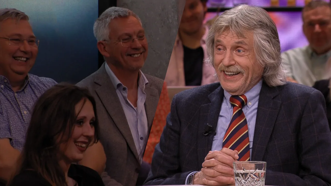 Johan richt zich tot publiek: 'Heeft er iemand lijm in z'n zak?'