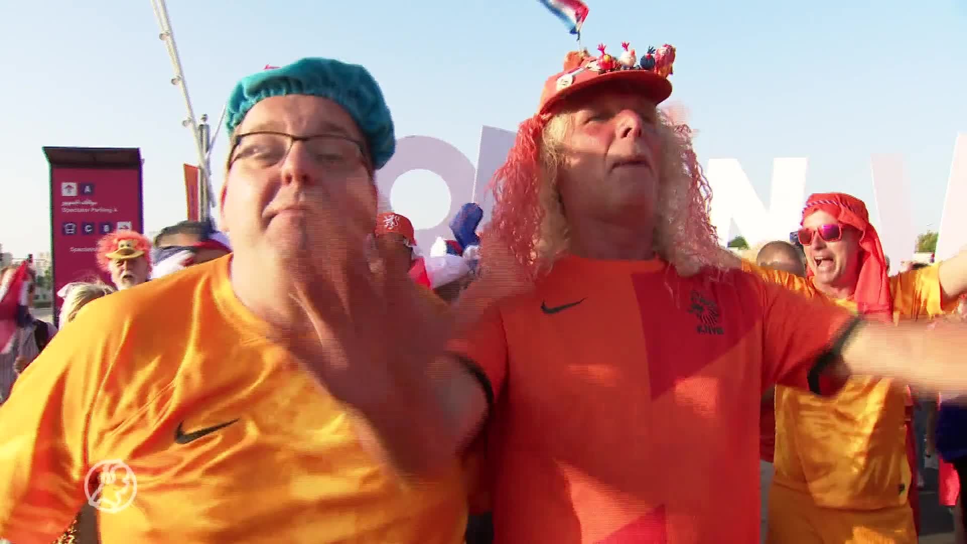 Oranjefans hebben vertrouwen in de wedstrijd