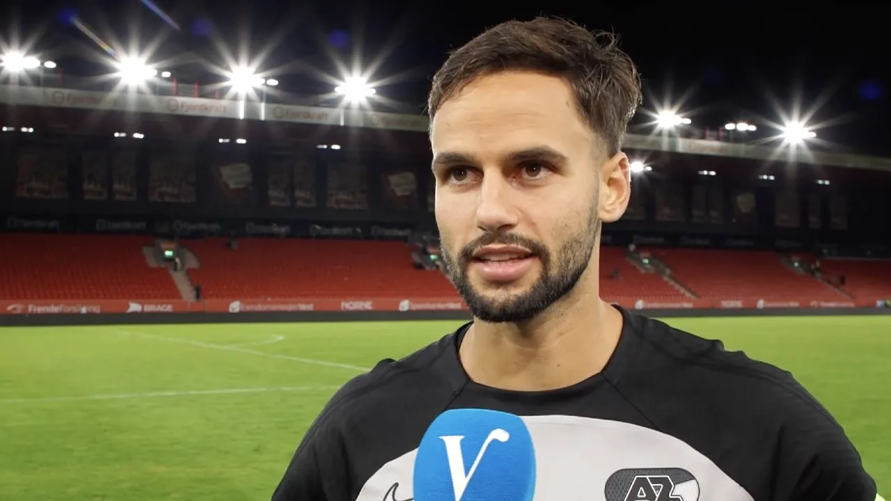 Hatzidiakos speelde laatste duel voor AZ: 'Ik wil iedereen bedanken binnen de club'
