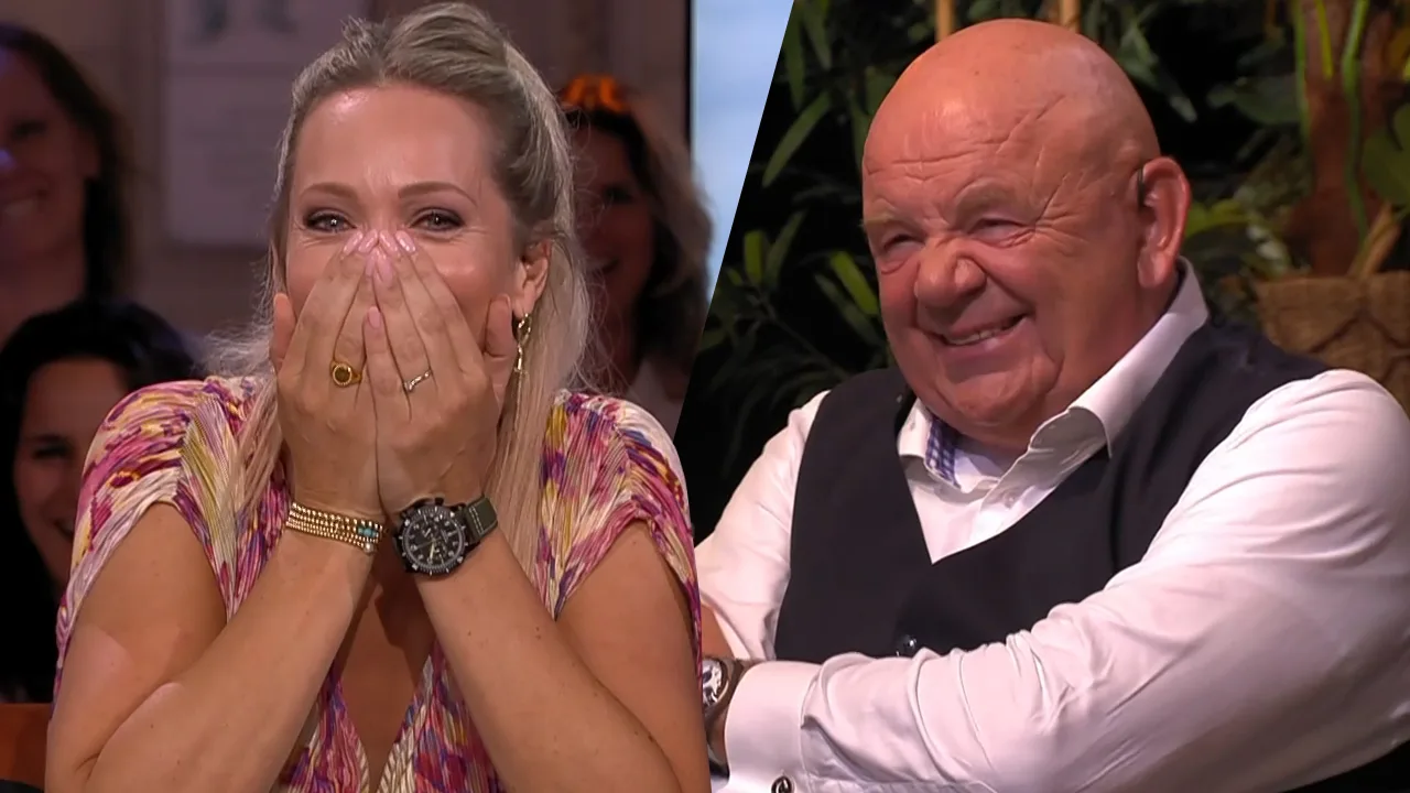 Hélène slaat handen voor gezicht na grapje over Pieter Cobelens