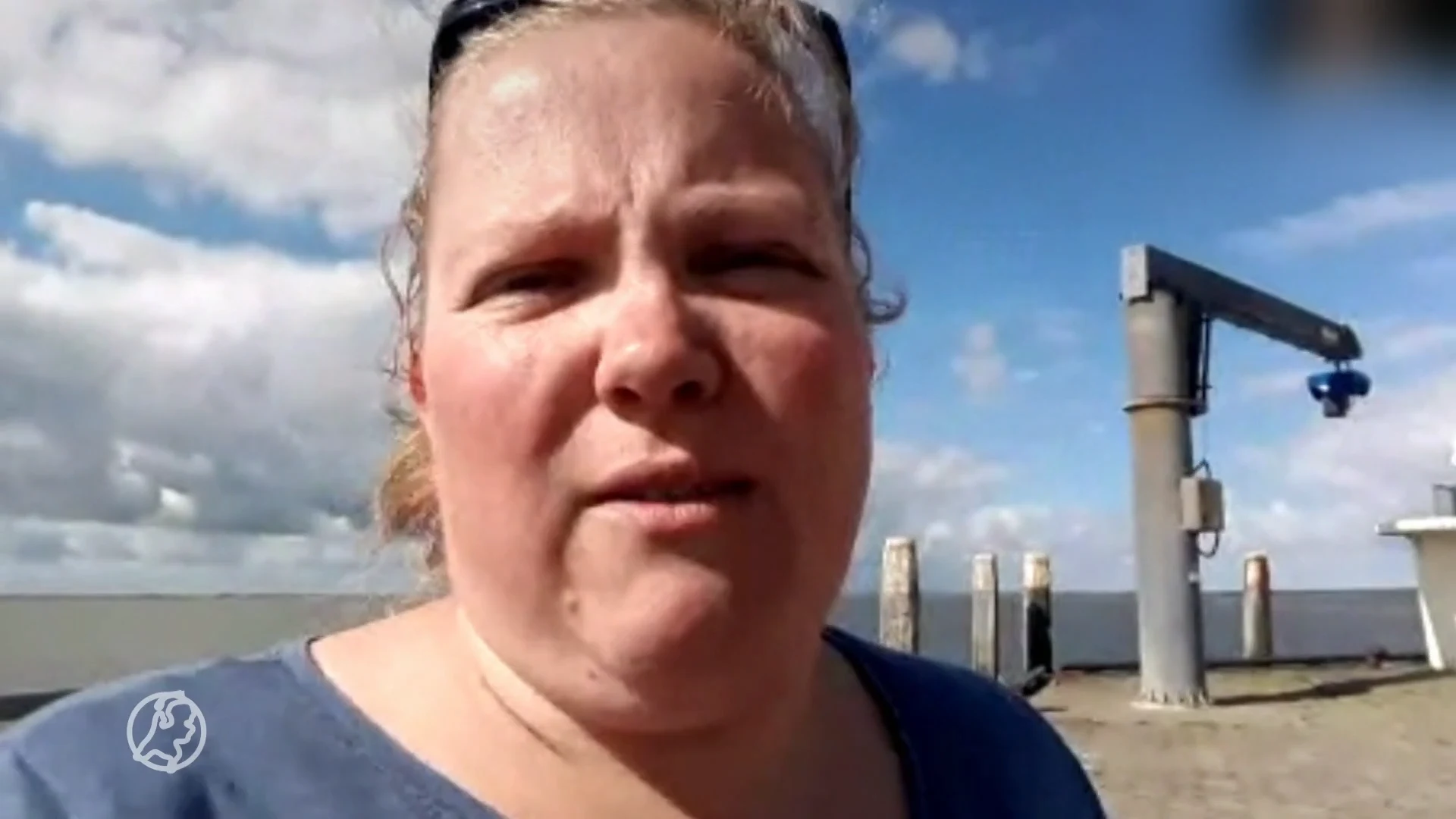 Monica zat op boot die moest terugkeren naar Schiermonnikoog vanwege vissersblokkade