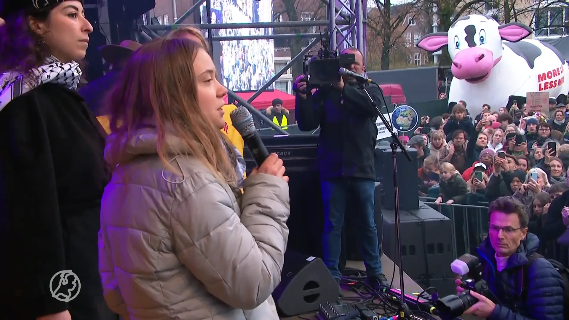 Greta Thunberg spreekt zich uit voor Palestina bij klimaatmars