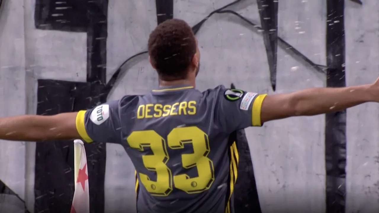 VIDEOGOAL: Slavia Praag - Feyenoord 1-2 (Dessers)