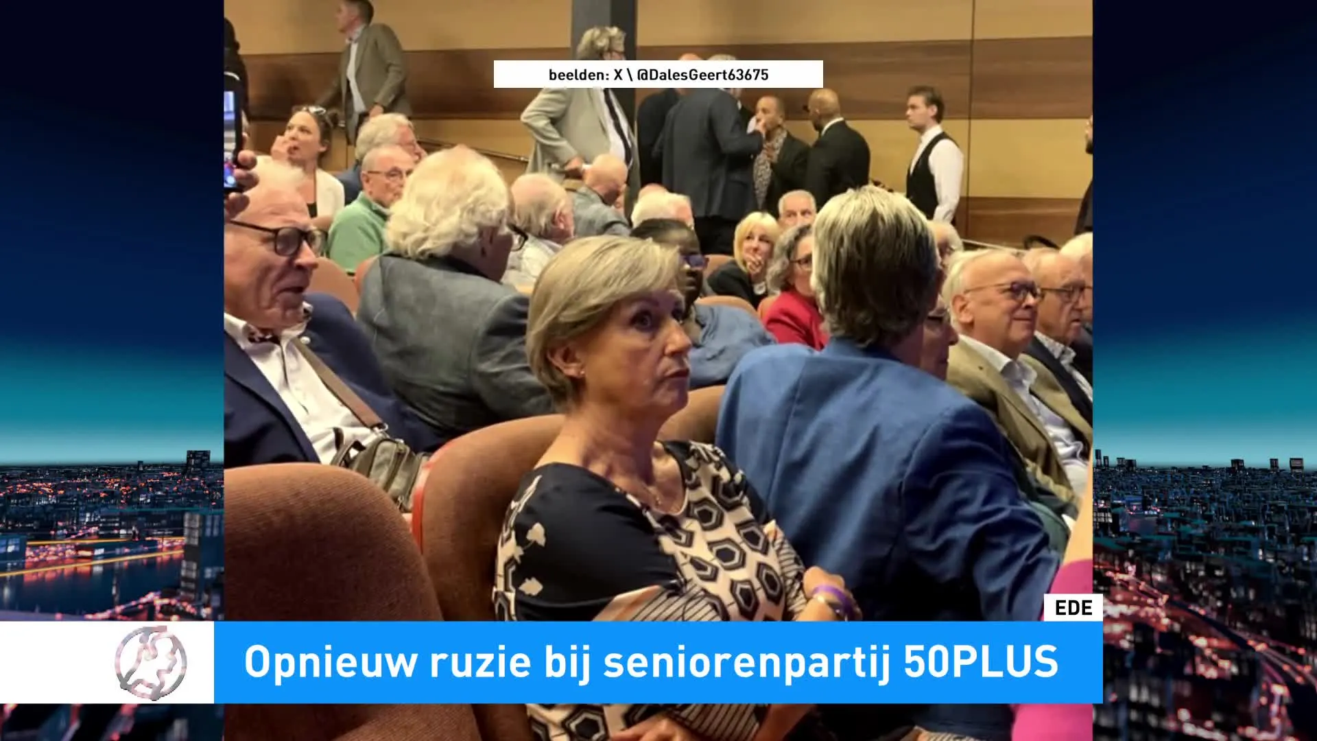 Ledenvergadering 50PLUS loopt uit de hand, politie grijpt in