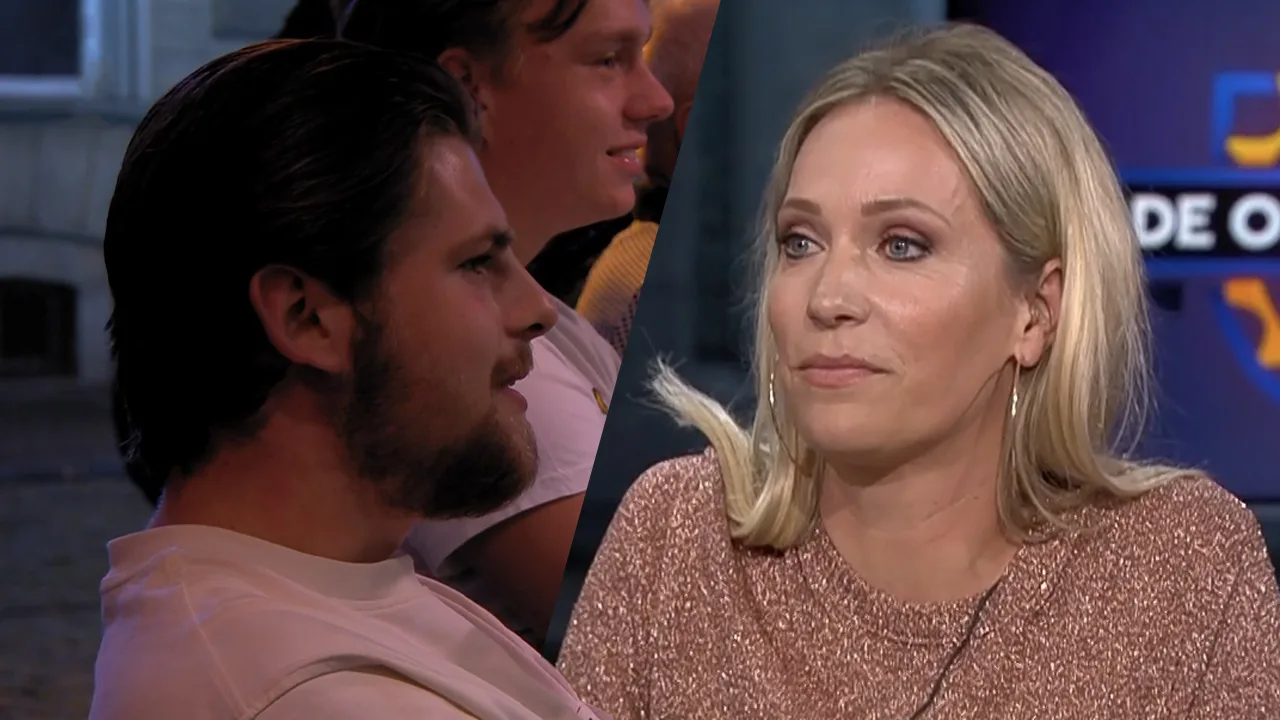 Hélène vraagt man in het publiek naar Tinder-gebruik: 'Lekker swipen?'