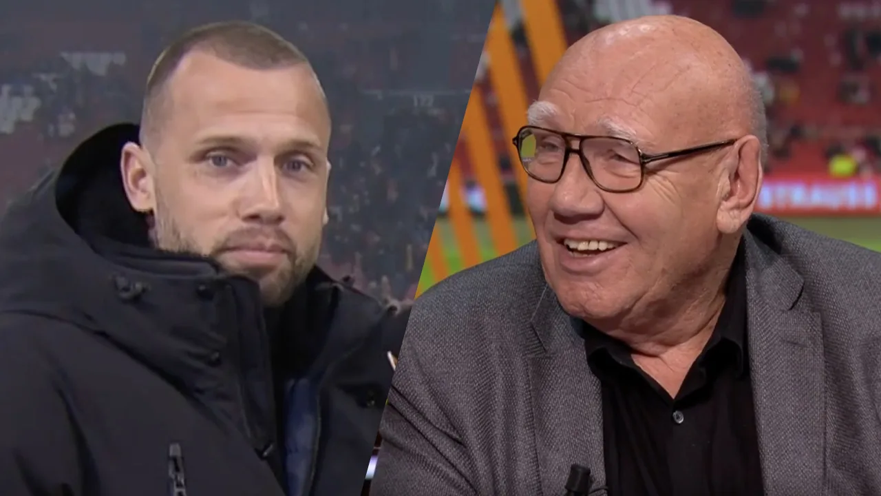 John Heitinga groet oude bekende in de studio: 'Goedenavond, Kees!'