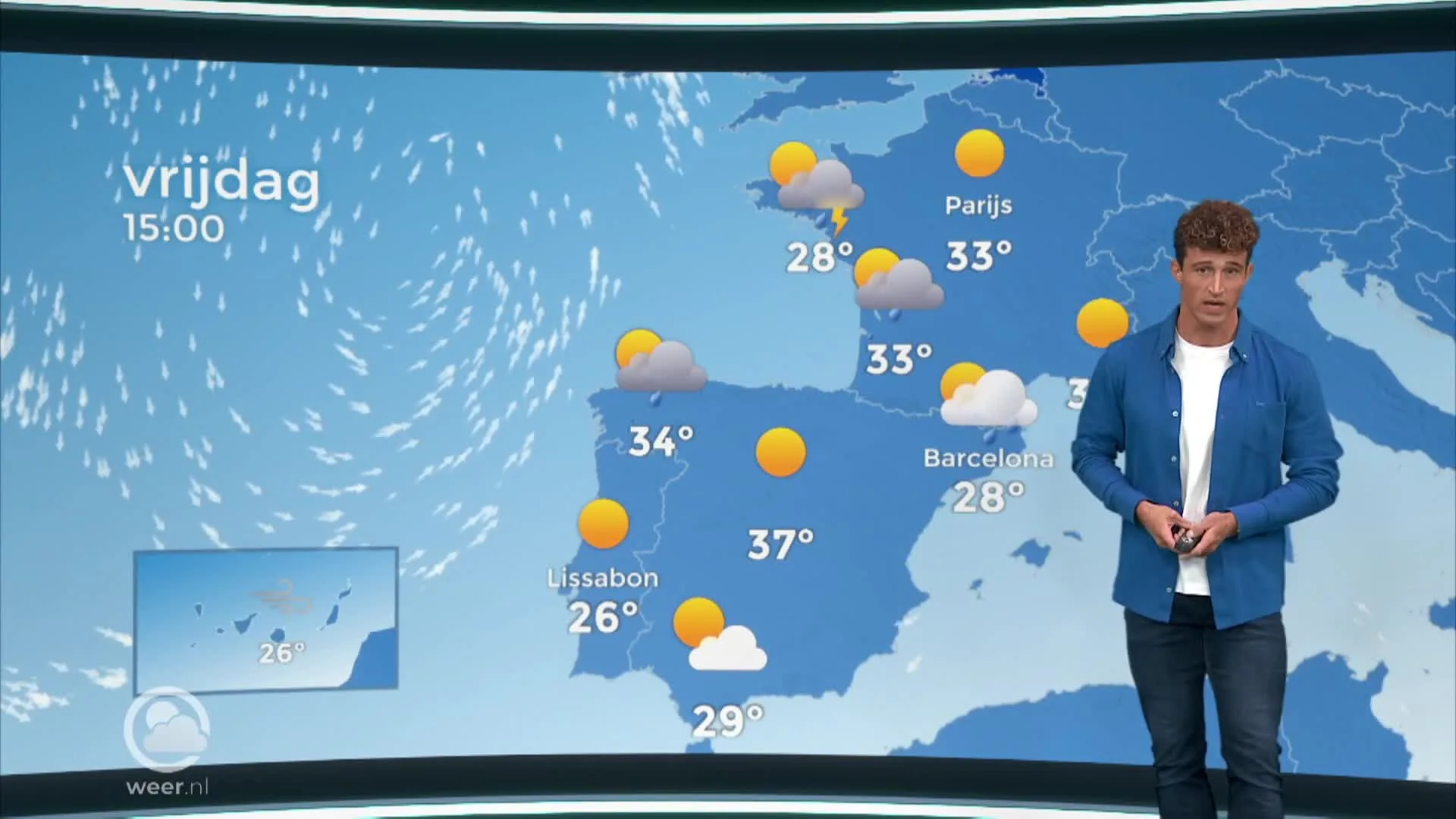 Weerbericht NL en Europa donderdagavond 6 juli