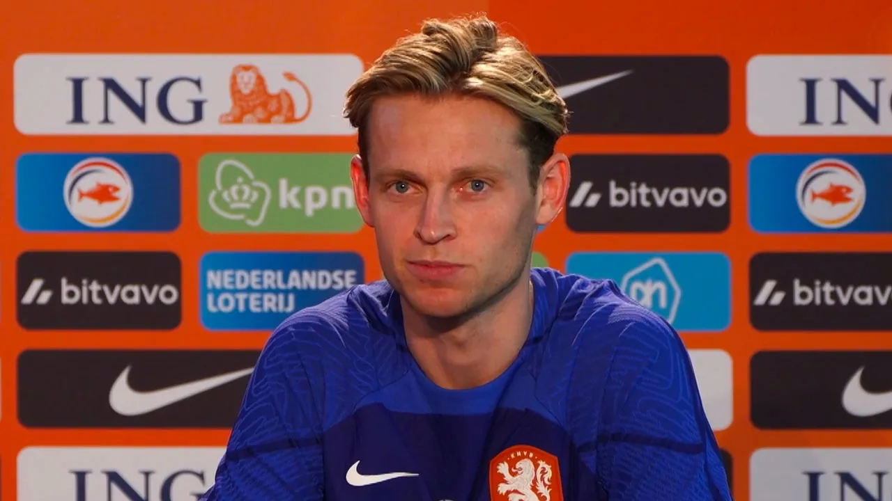 Frenkie de Jong: 'Het verhaal dat wij elkaar nooit corrigeren, is een eigen leven gaan leiden'