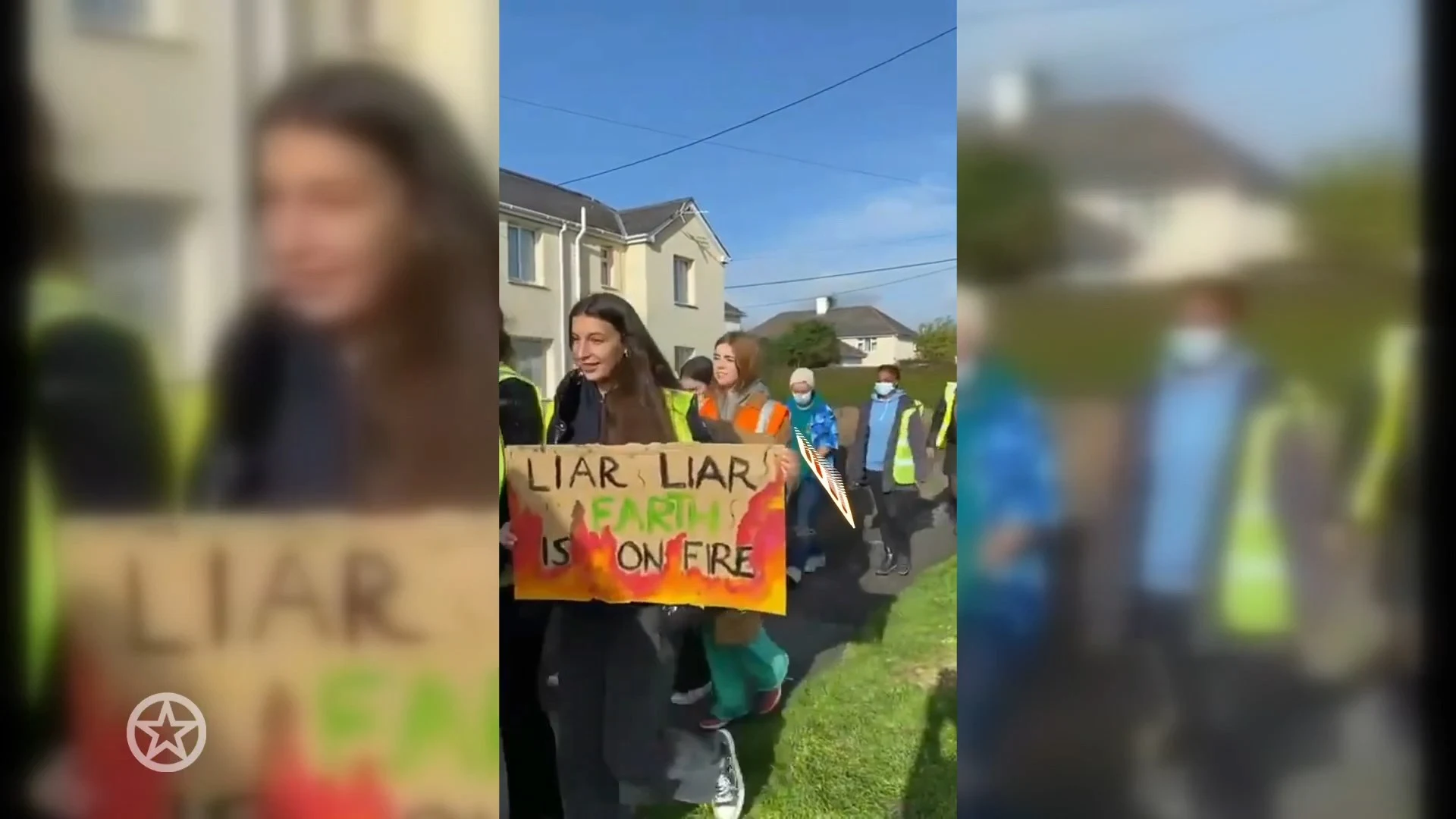 Alexia protesteert voor klimaat