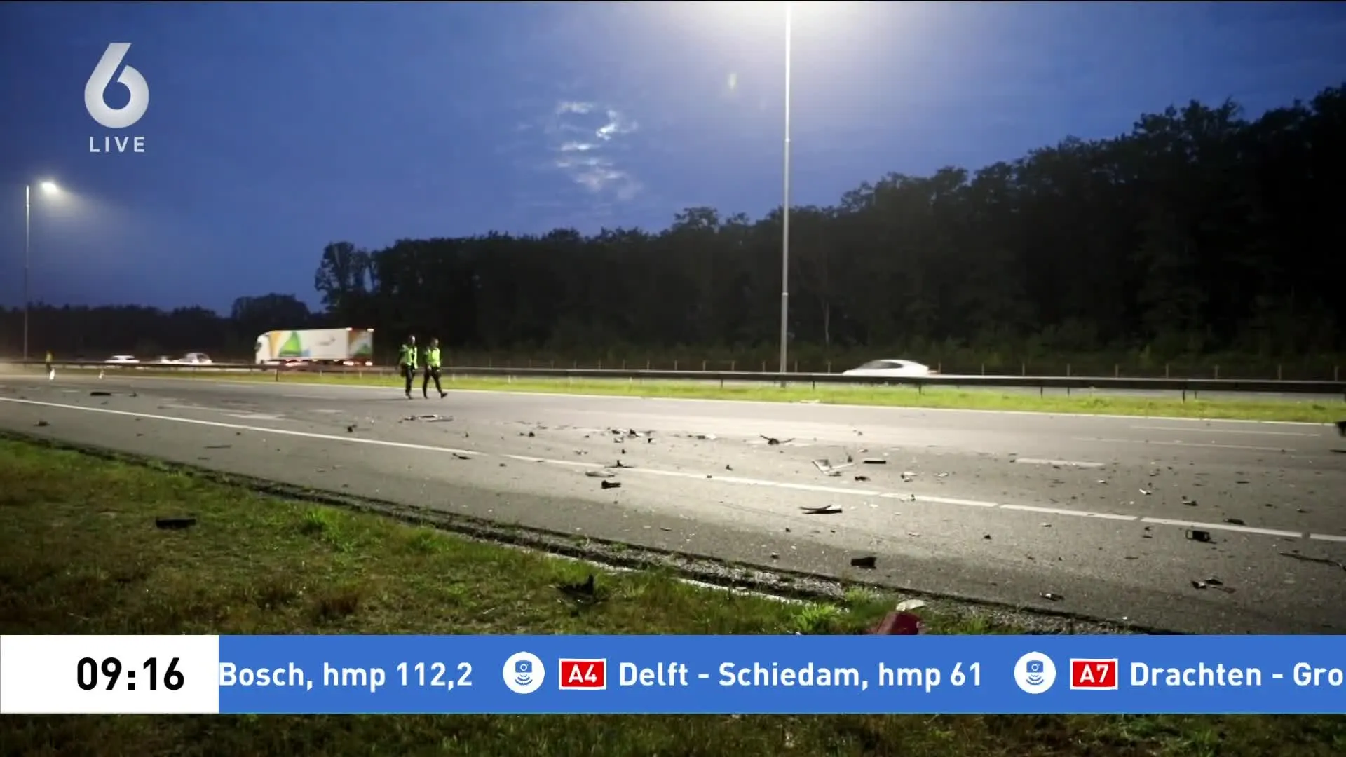 Automobilist overleden door aanrijding op A27 bij Hilversum