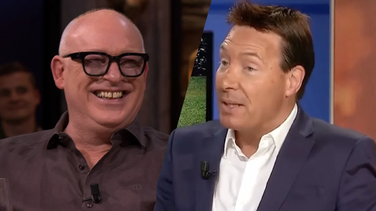 René ziet item van Jan Uriot over de poes van Marijke Helwegen: 'Wat is dit?!'