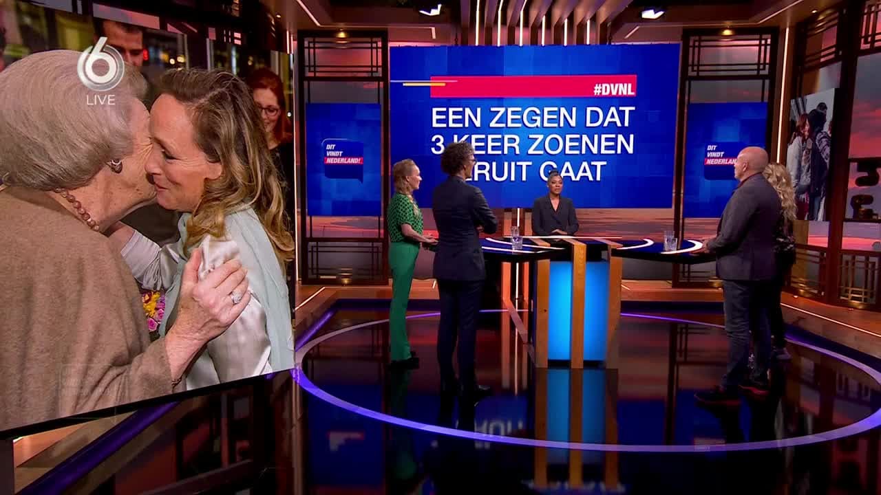 Drie keer zoenen, wat vinden we daarvan?