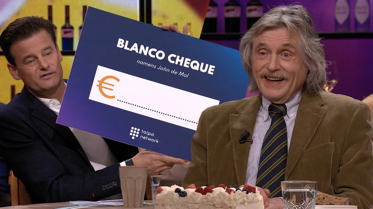 Johan krijgt blanco cheque van John de Mol voor 73e verjaardag