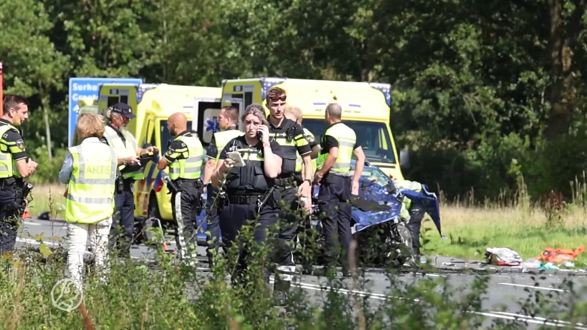 Dode en meerdere gewonden bij ernstige aanrijding Surhuisterveen