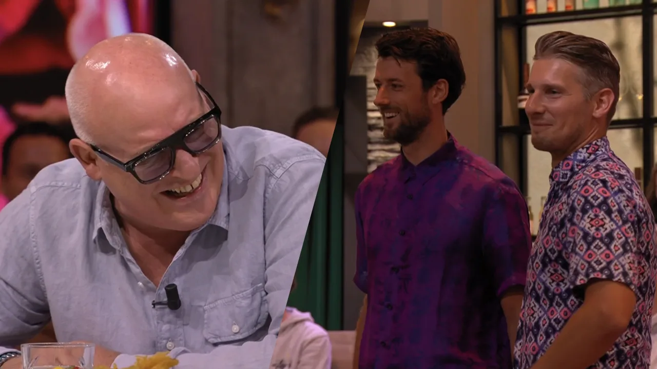 Johan haalt jongens uit publiek naar voren; René gaat helemaal stuk