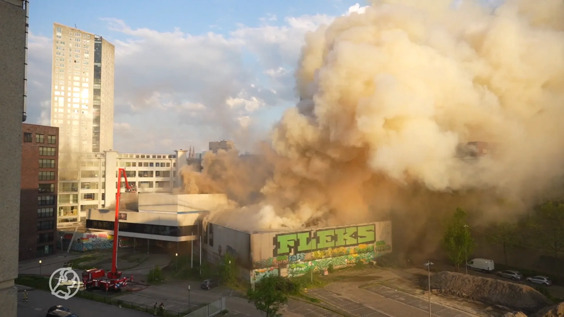 Grote brand in Eindhoven, festival ontruimd