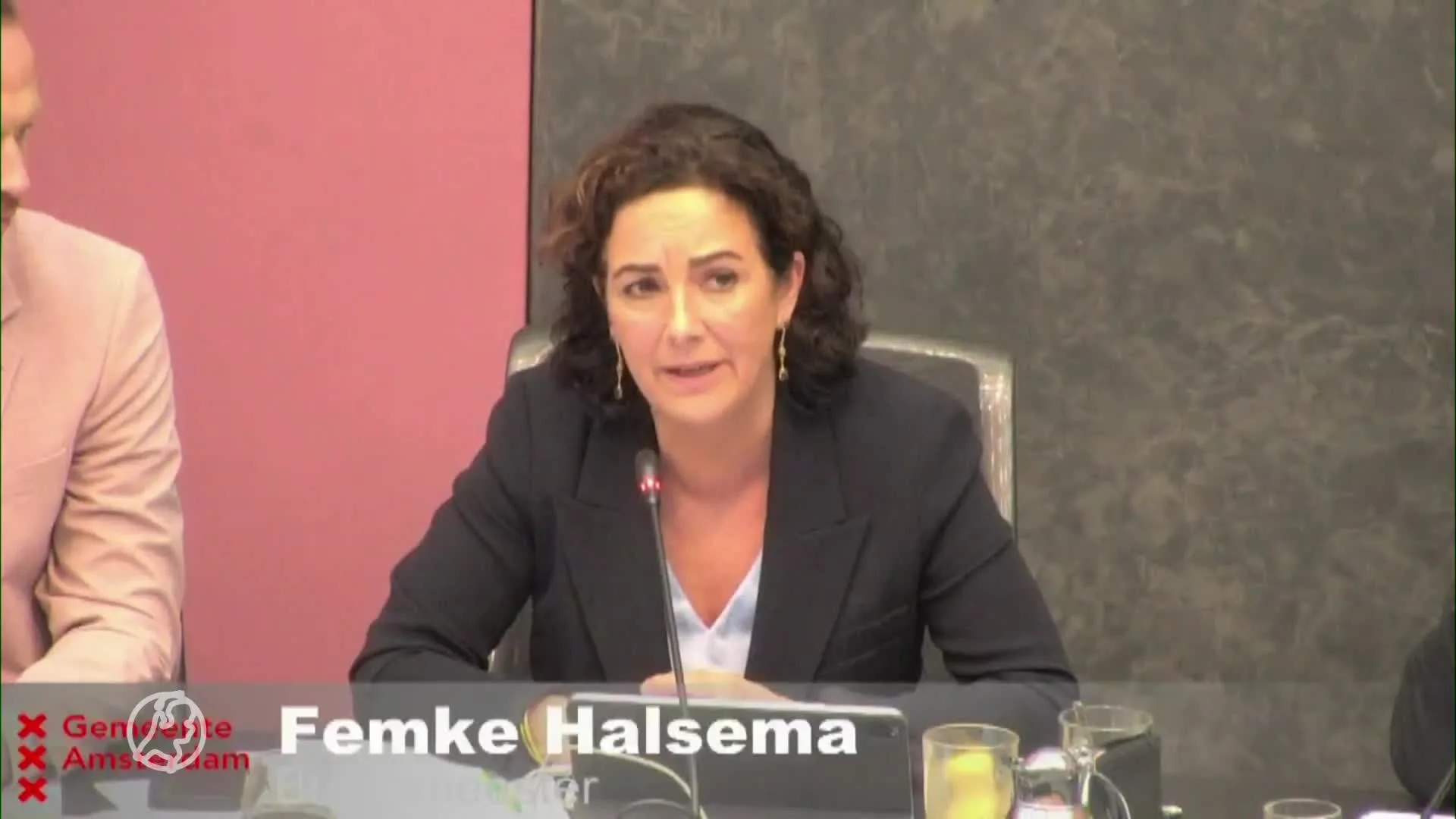Femke Halsema woest over vernielingen UvA-pand bij Gaza-protest
