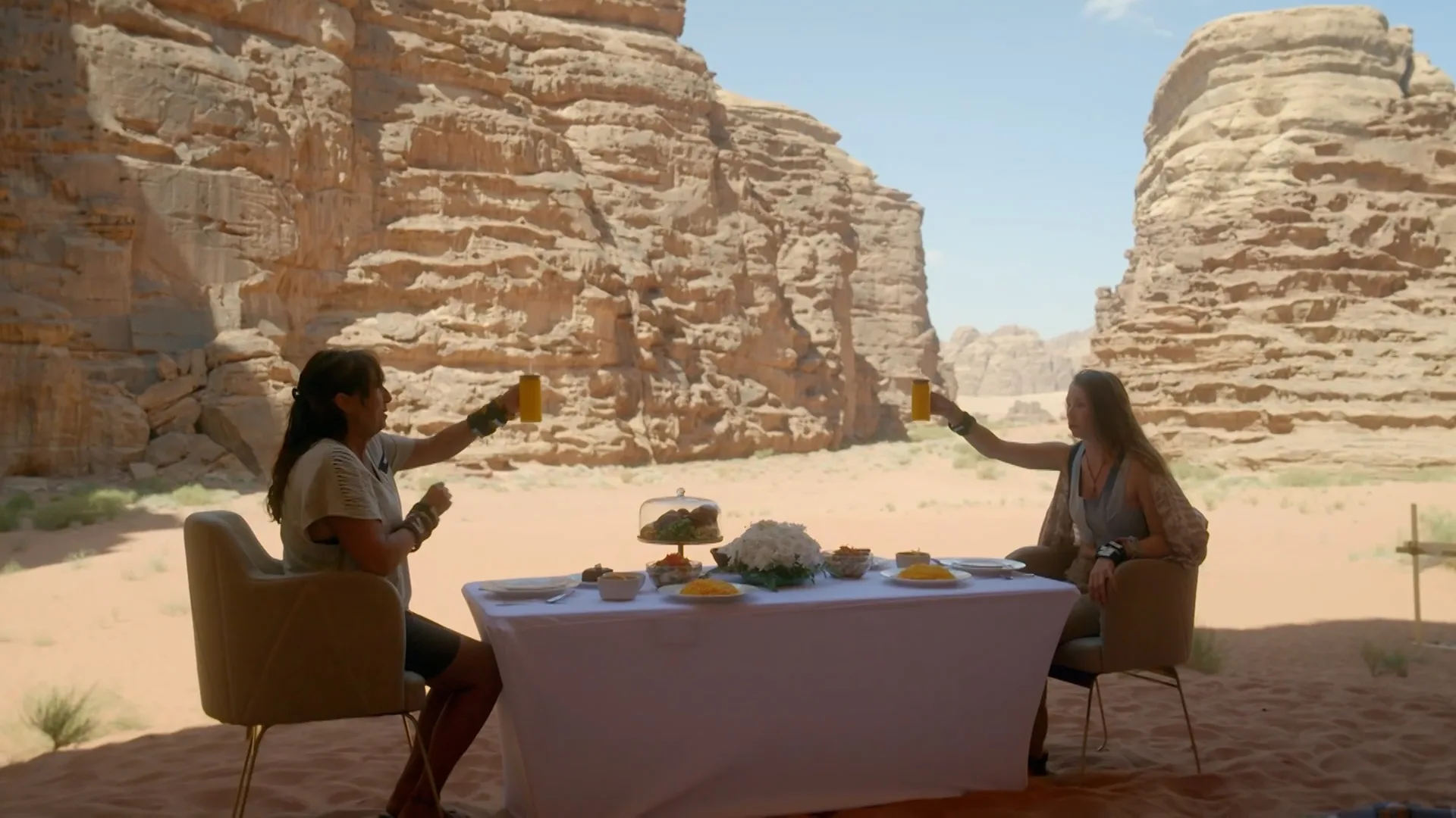 Proosten op de overwinning: koningsmaal voor de finalisten!