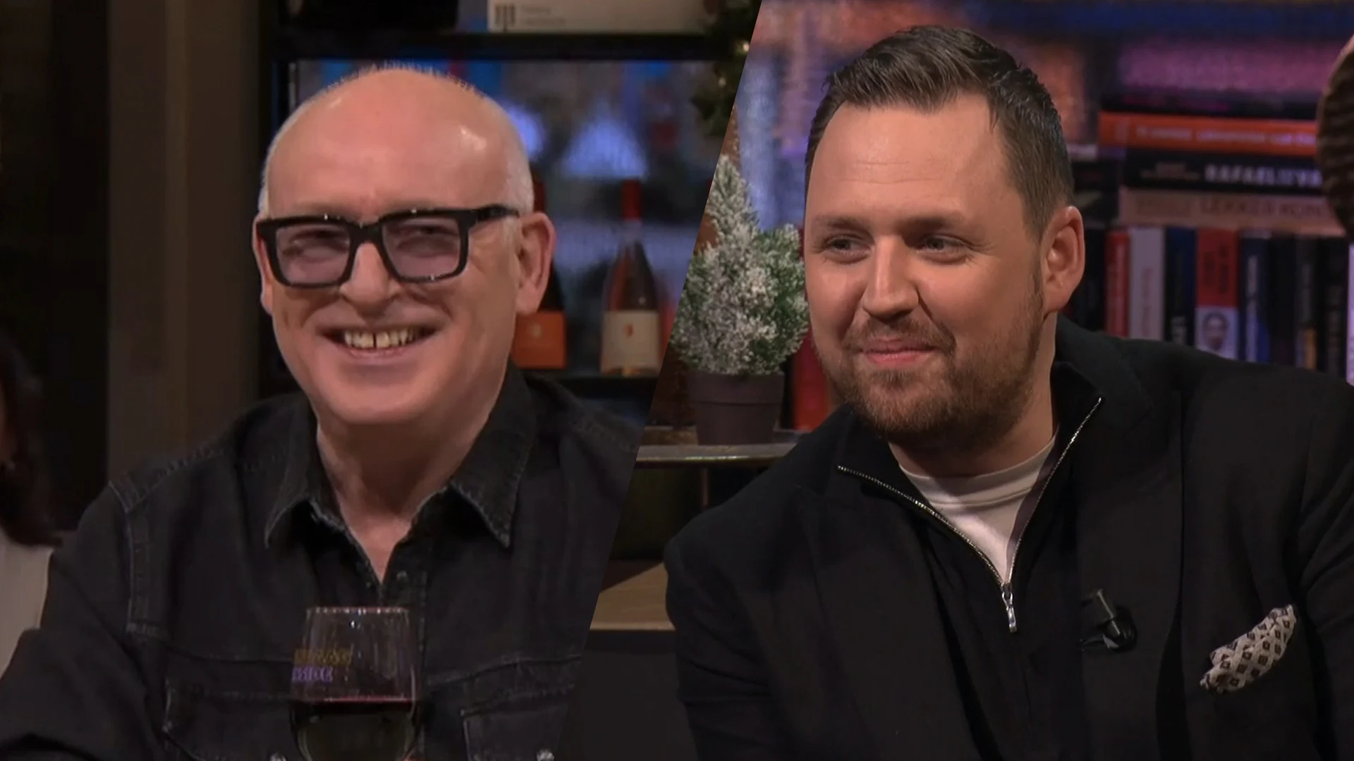 Cybermannetje Dave Maasland praat René van der Gijp bij over zijn porno-idee