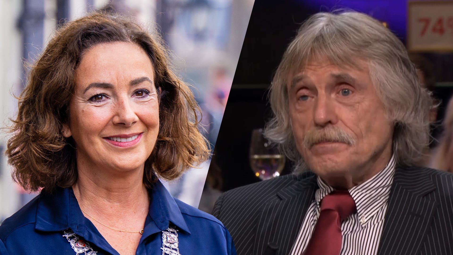Johan Derksen onthult waarom hij en Femke Halsema niet de beste vrienden zijn