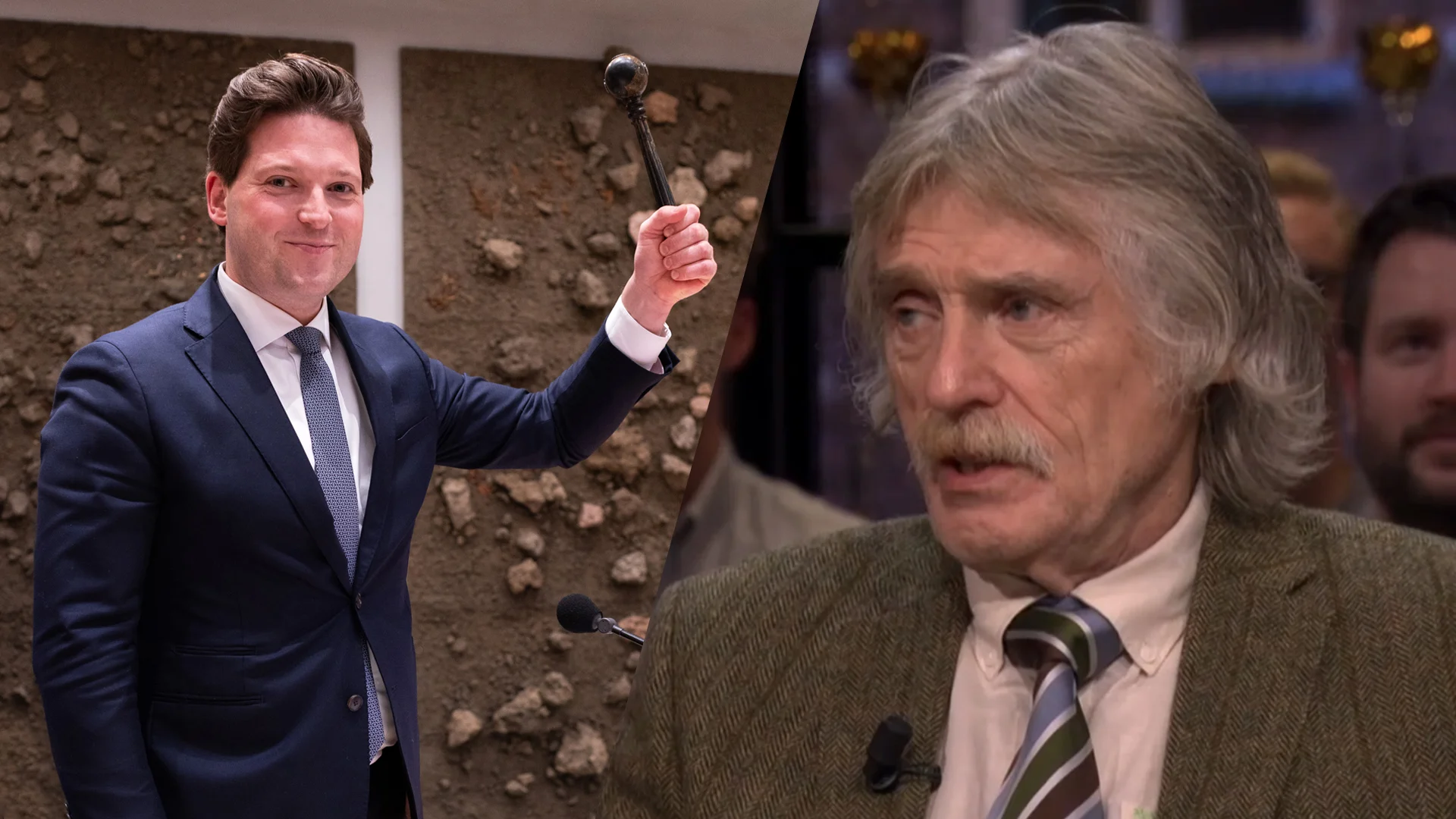 René van der Gijp en Johan Derksen eensgezind over nieuwe Tweede Kamervoorzitter: 'Snotneus!'