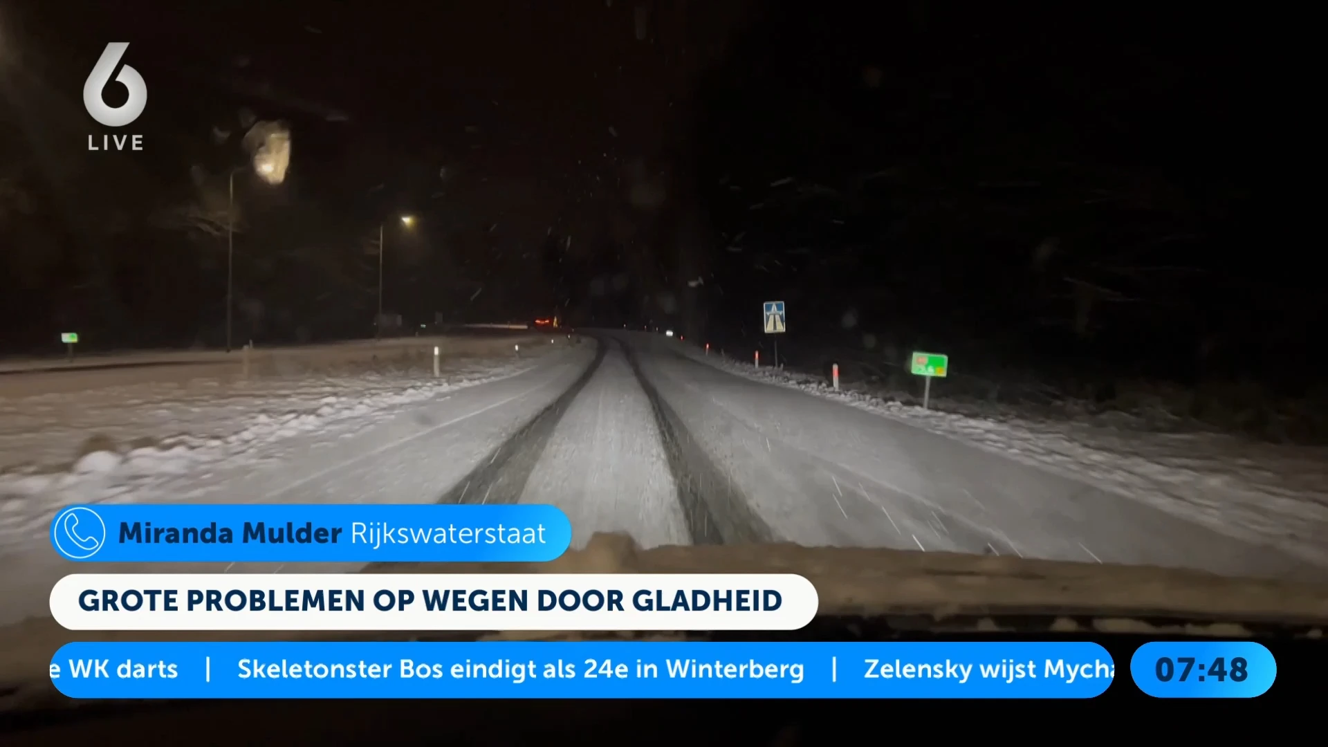 Code oranje in meerdere provincies vanwege sneeuw en gladheid