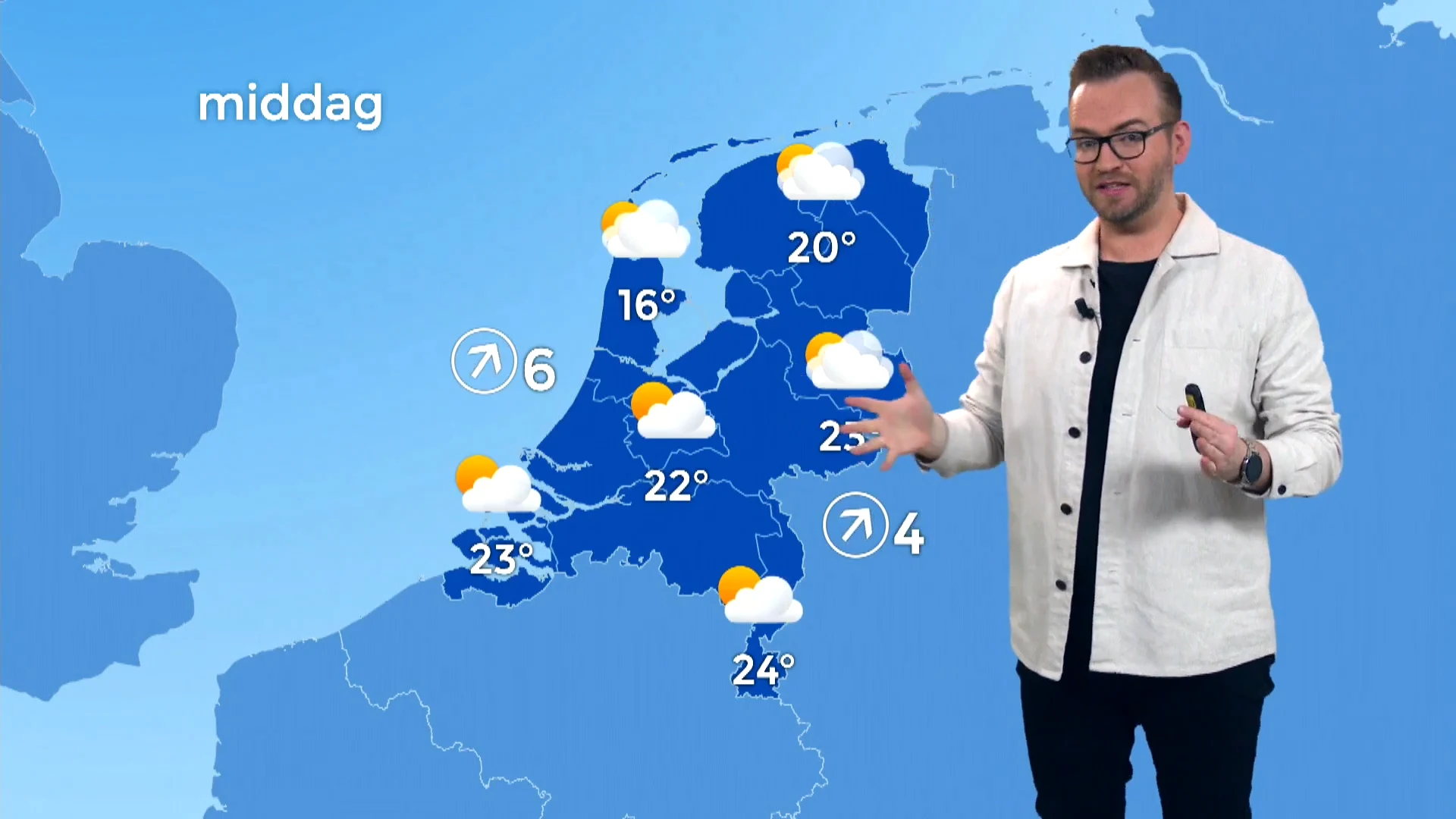 Weerbericht van zaterdag 13 april 2024