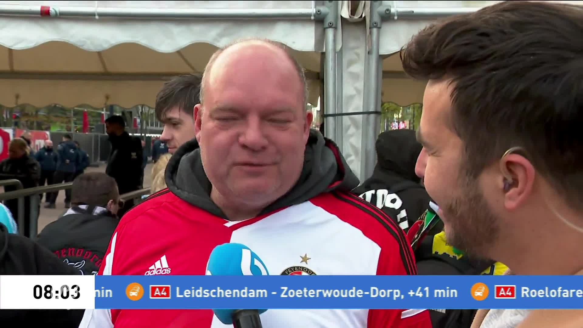 Rotterdam ontwaakt na bekerfeest, eerste fans druppelen binnen voor huldiging