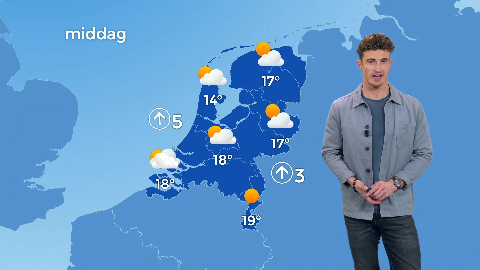 Zonnige lentedag tot 19 graden, maar vanmiddag kans op onweer