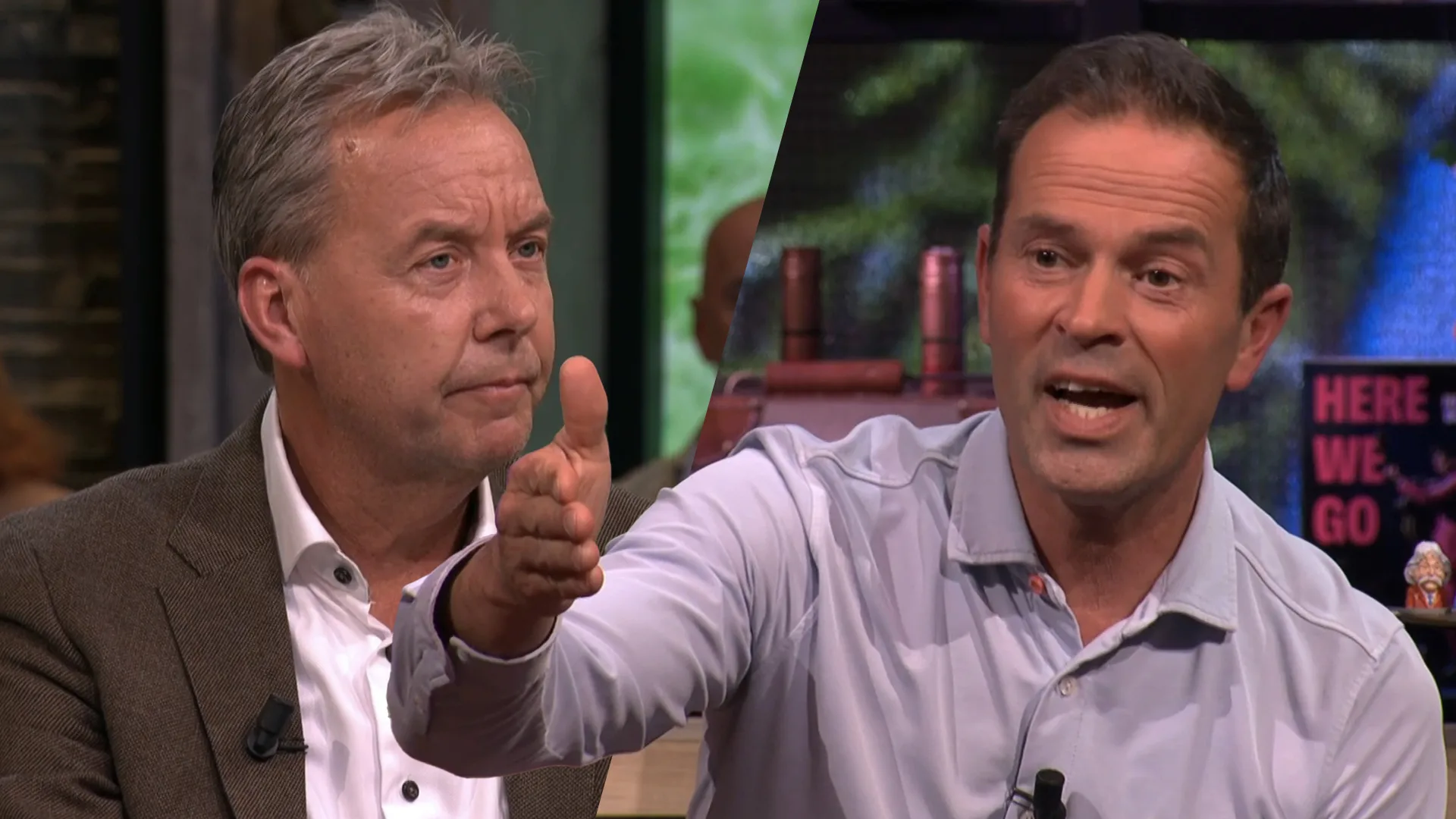 Valentijn Driessen in discussie met Bas Nijhuis: 'Je lult man!'