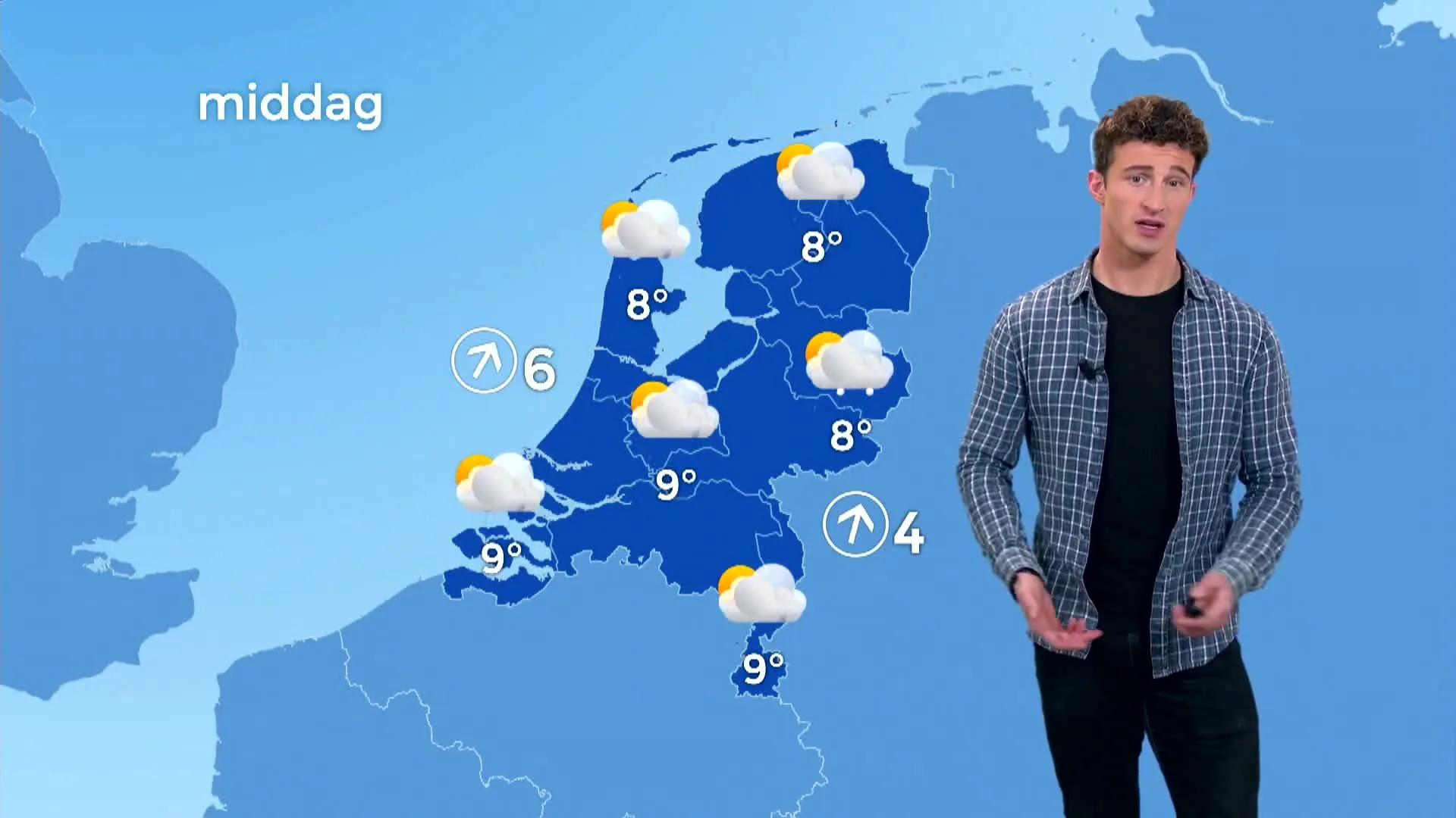 Weerbericht vrijdag 23 februari: buien met hagel en soms zon