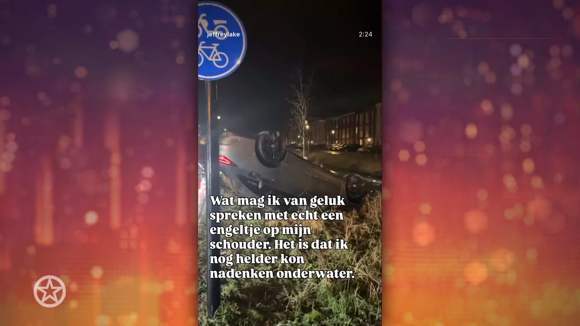 Heftig verkeersongeval voor zanger Jeffrey Lake