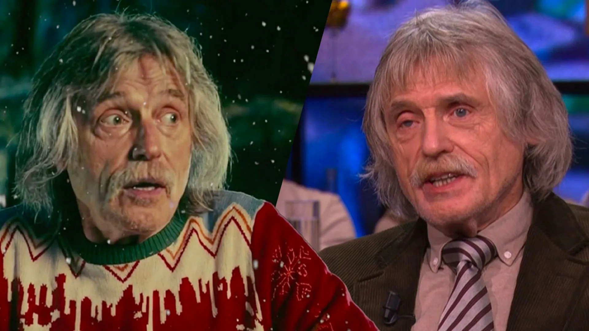 De eerste beelden van Johan Derksen, Wilfred Genee en René van der Gijp in de SBS6-kerstpromo!