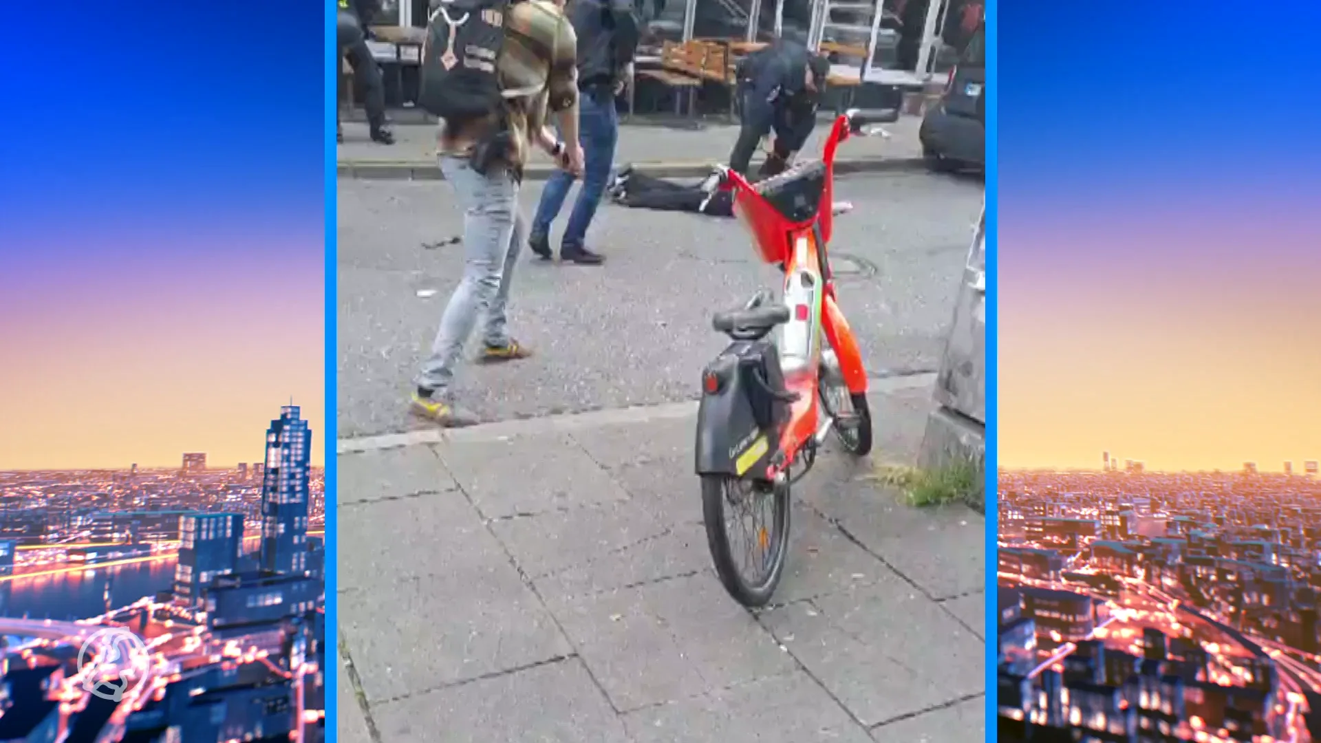 Politie overmeestert man met bijl in Hamburg bij fanmars Oranje