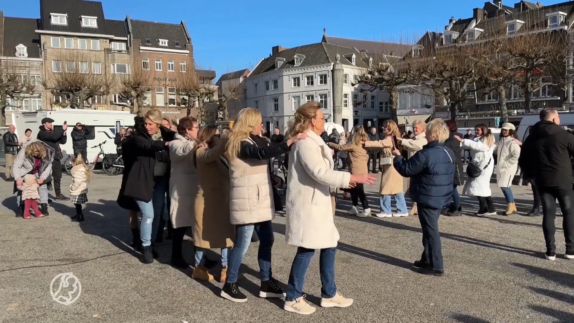 Woonwagenbewoners protesteren in Maastricht