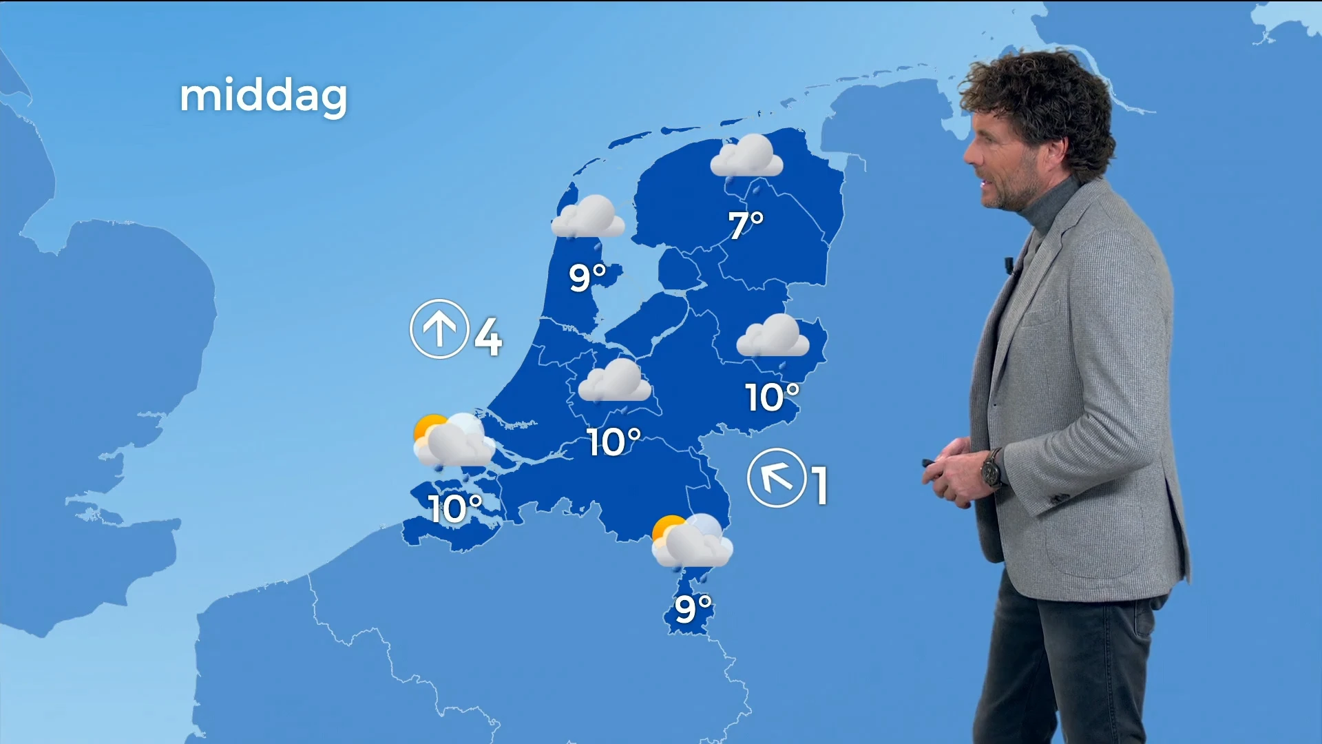 Het blijft bewolkt, maar later deze week weer volop lentezon