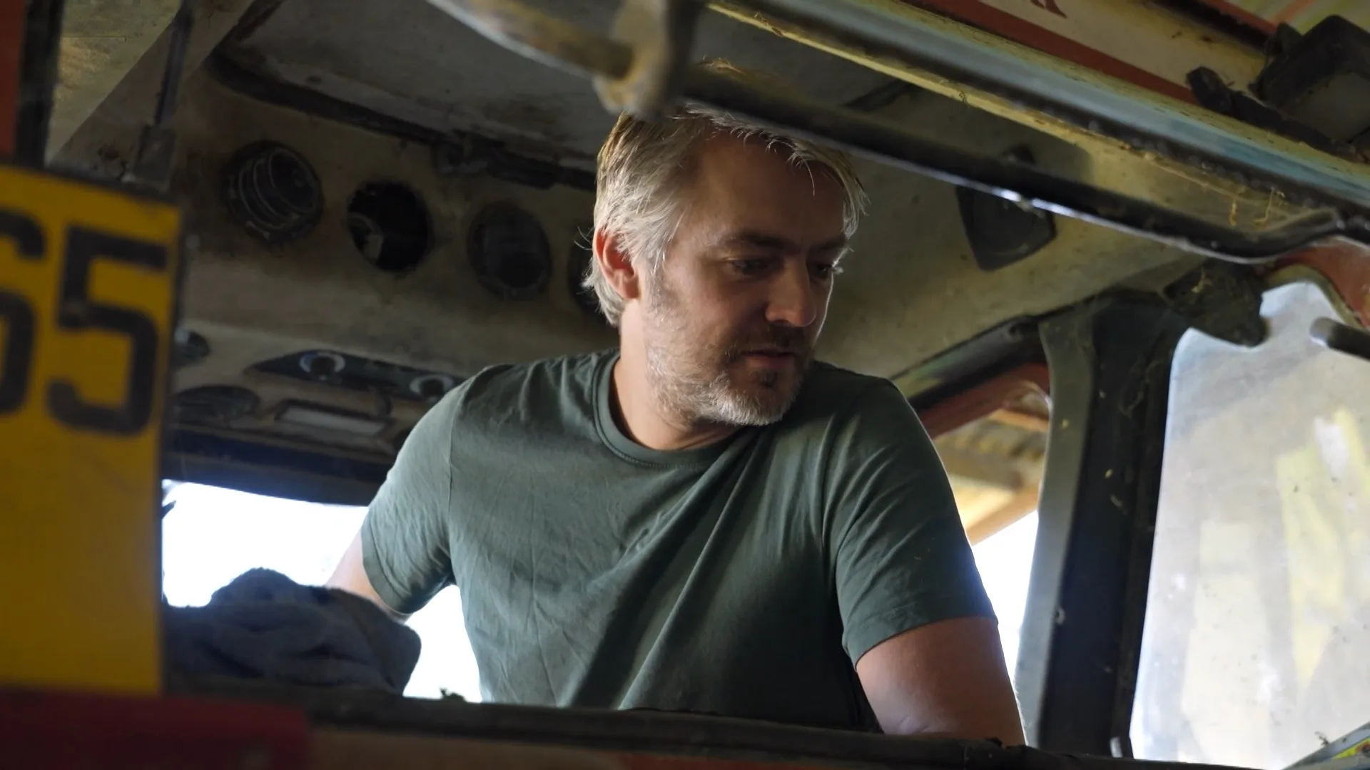 Eric maakt zich klaar voor zijn eerste Franse oogst