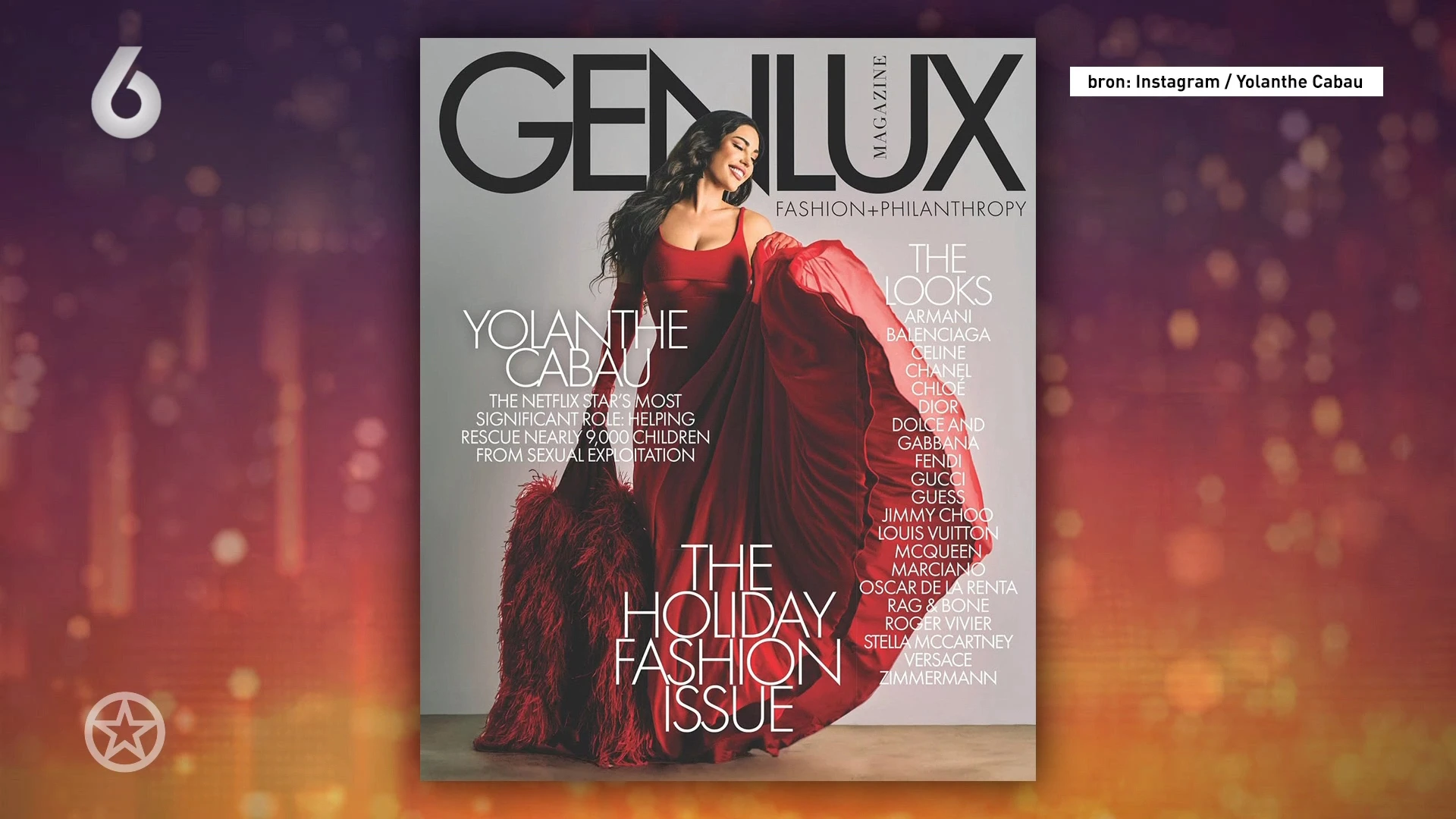 Yolanthe schittert voor het eerst op een Amerikaanse cover