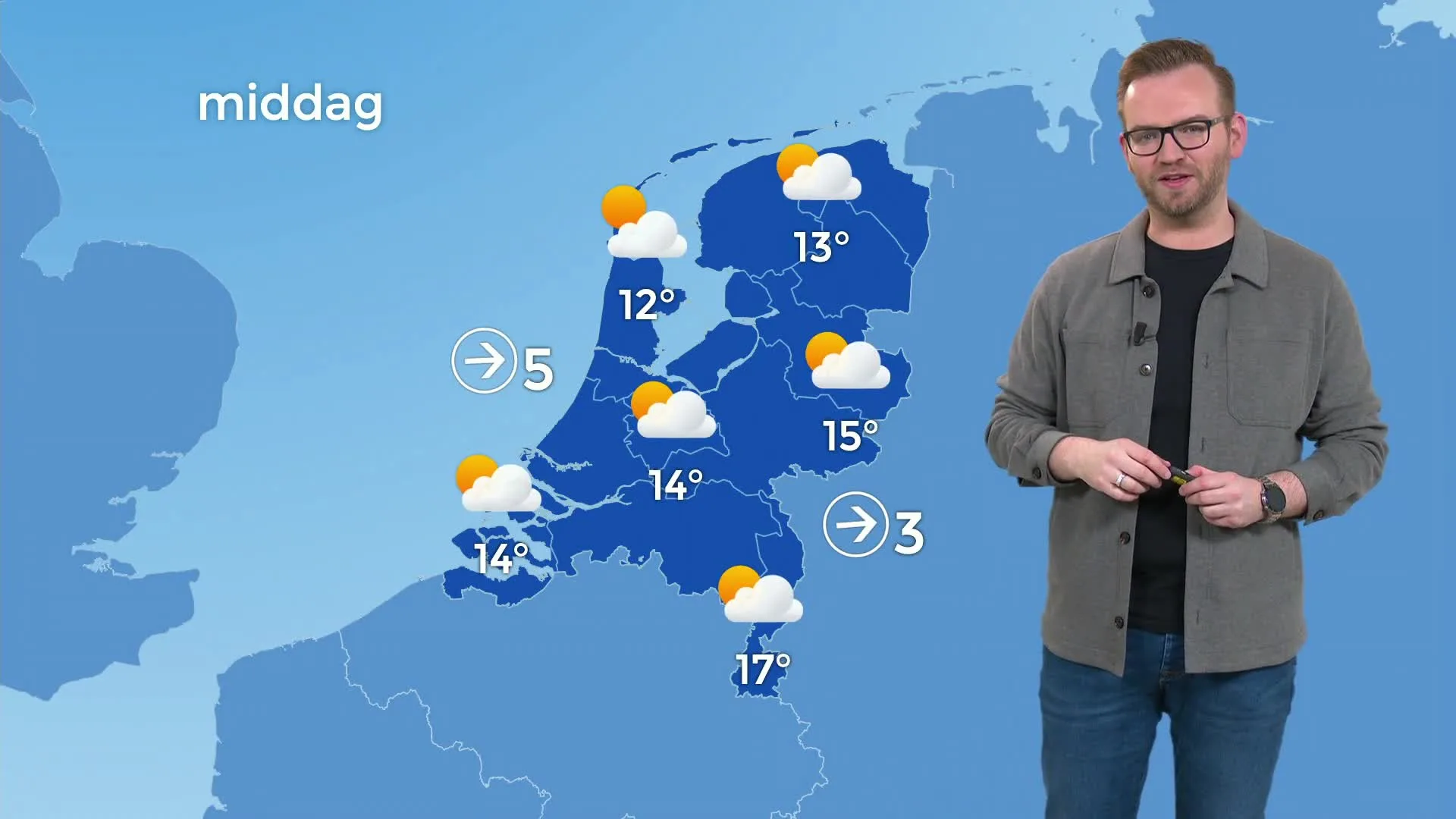 Lenteweer in een klap voorbij: maandag volop onweer en hagel