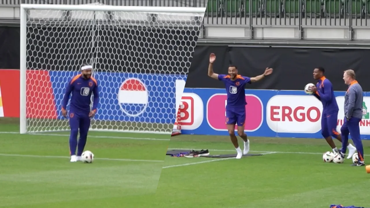 Video: Memphis in vorm met paaltjesvoetbal