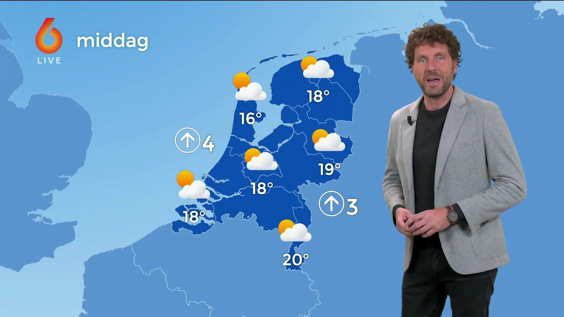 Veel zon en hogere temperaturen begin van de week