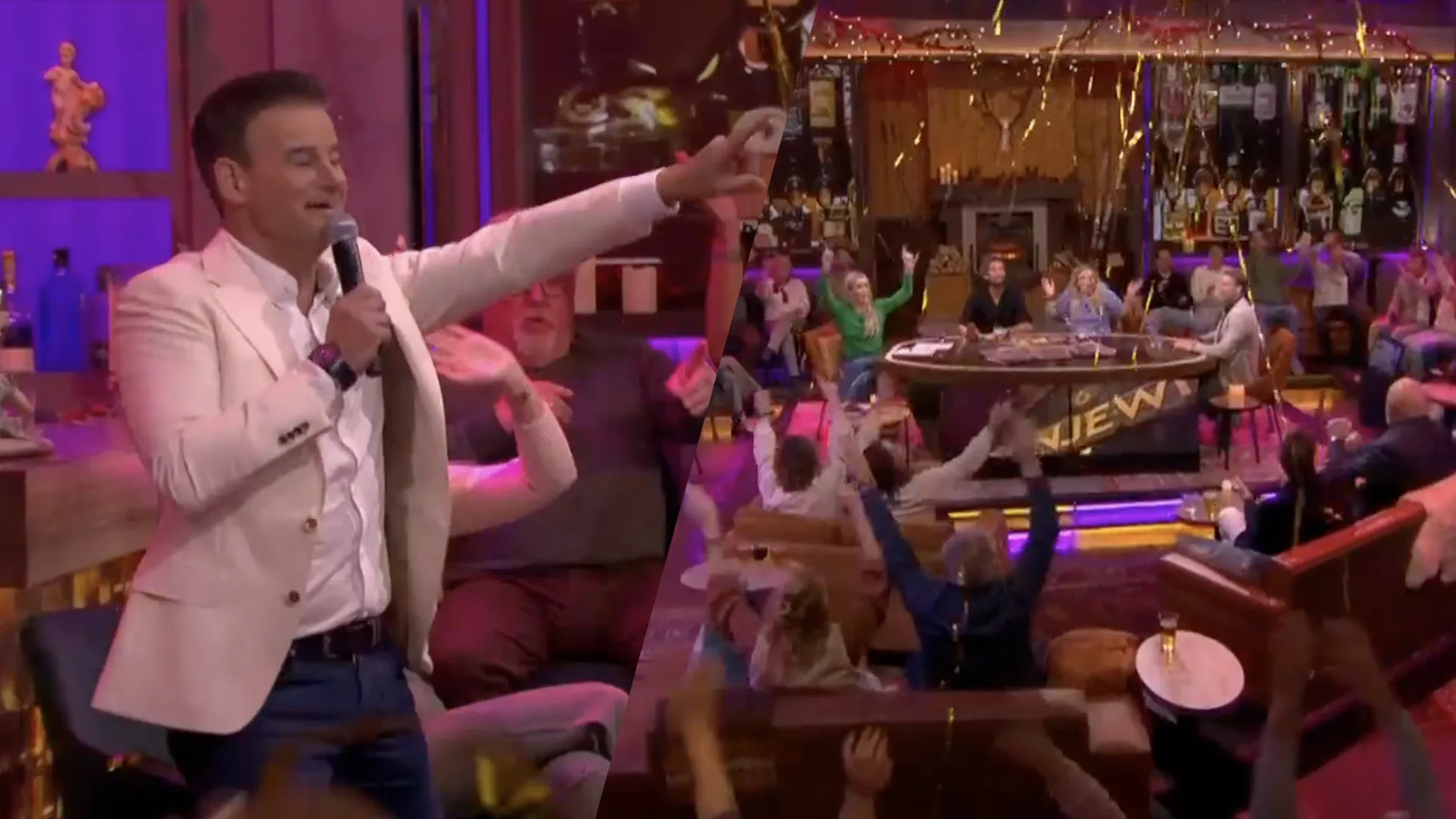 Wilfred zorgt met 'Zomaar Een Avond In De Kroeg' voor feest in De Oranjewinter-studio!