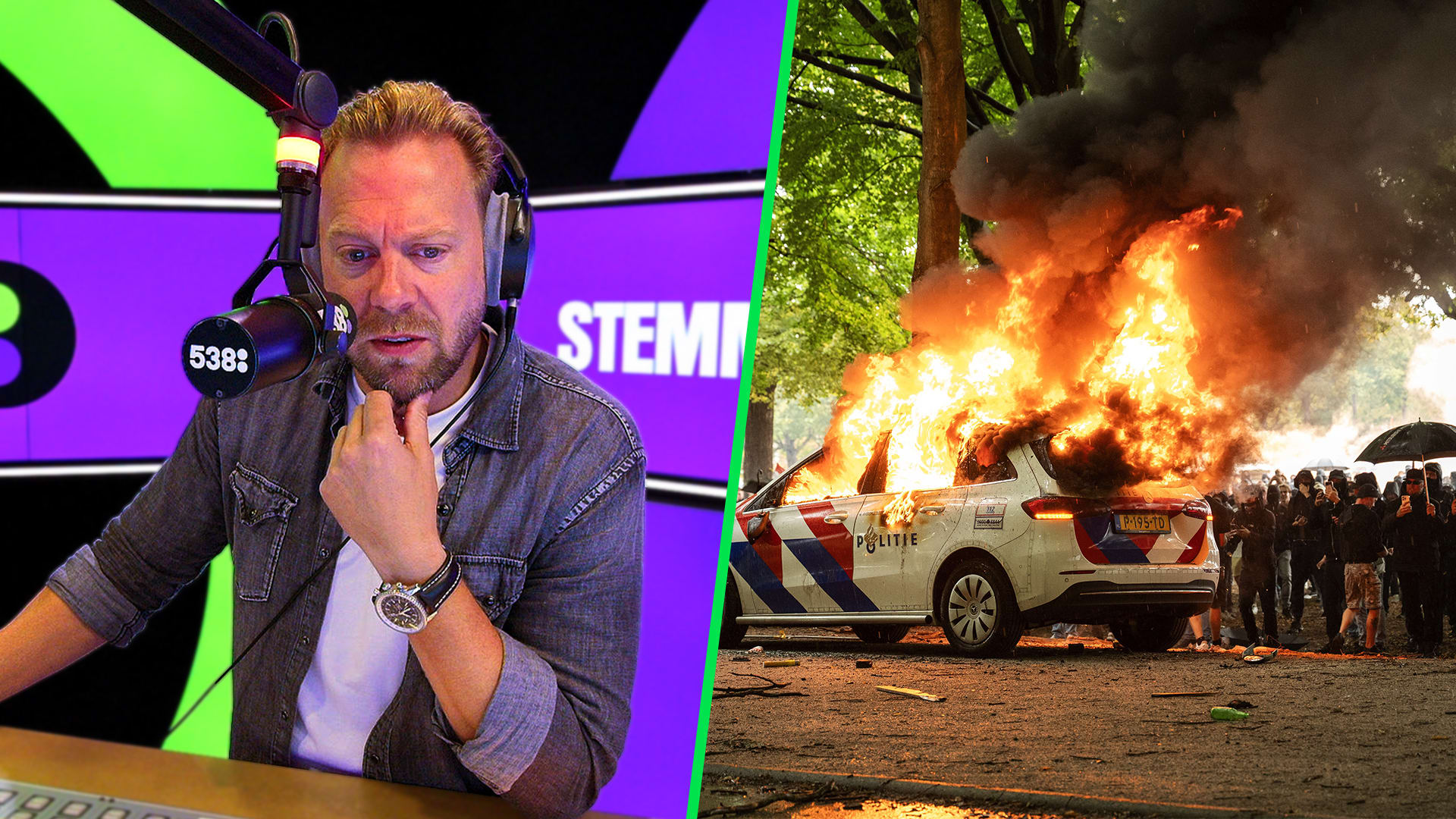 Joya de Boer stuurde haar cameraman weg bij demonstratie in Den Haag
