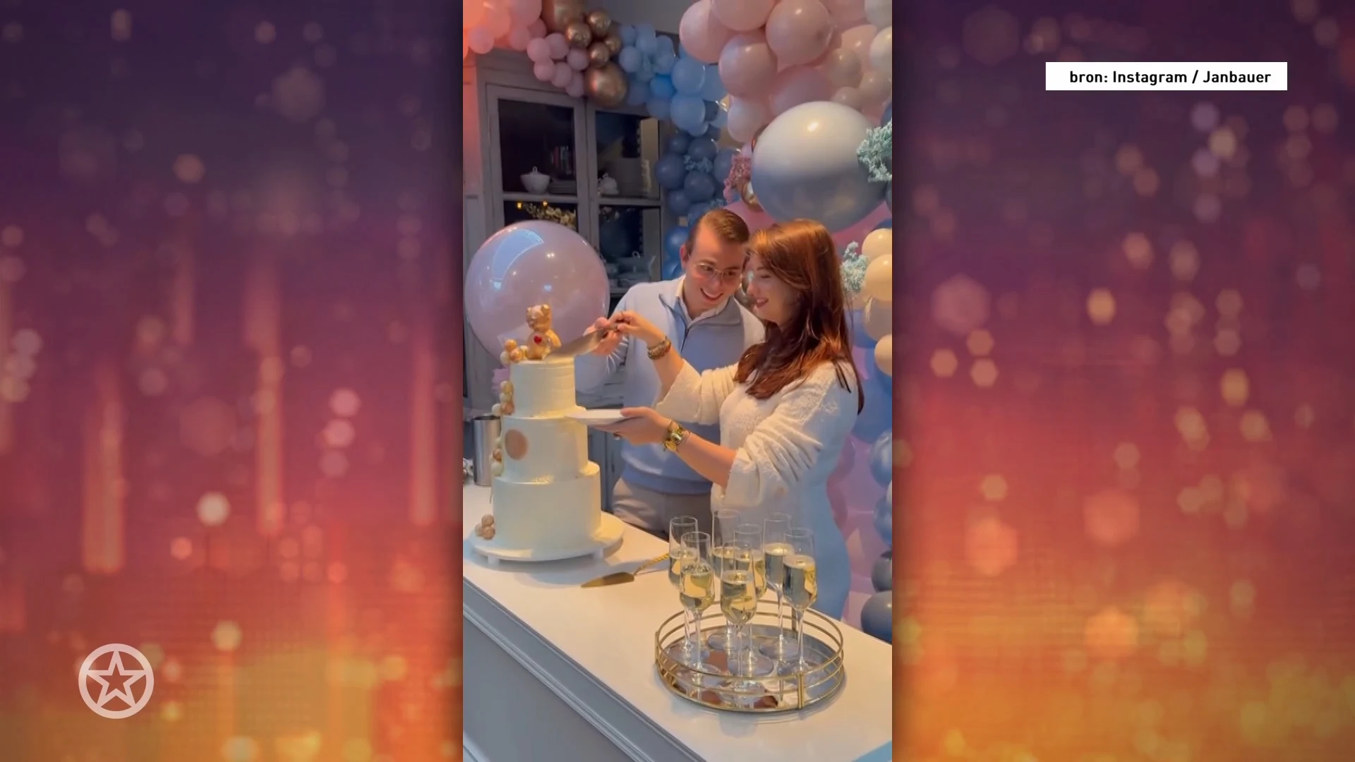 Jan Bauer en Danique onthullen geslacht kindje